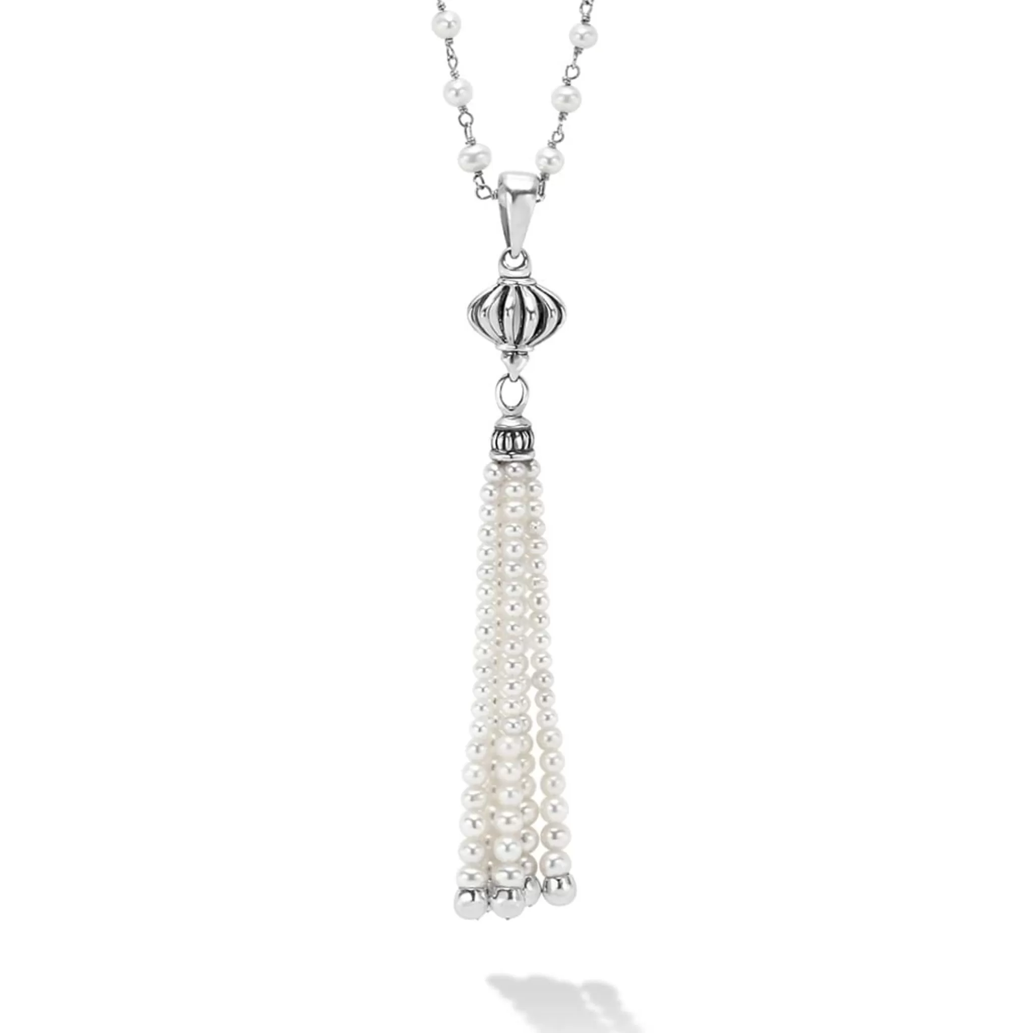 Hot LAGOS Pearl Tassel Pendant Necklace