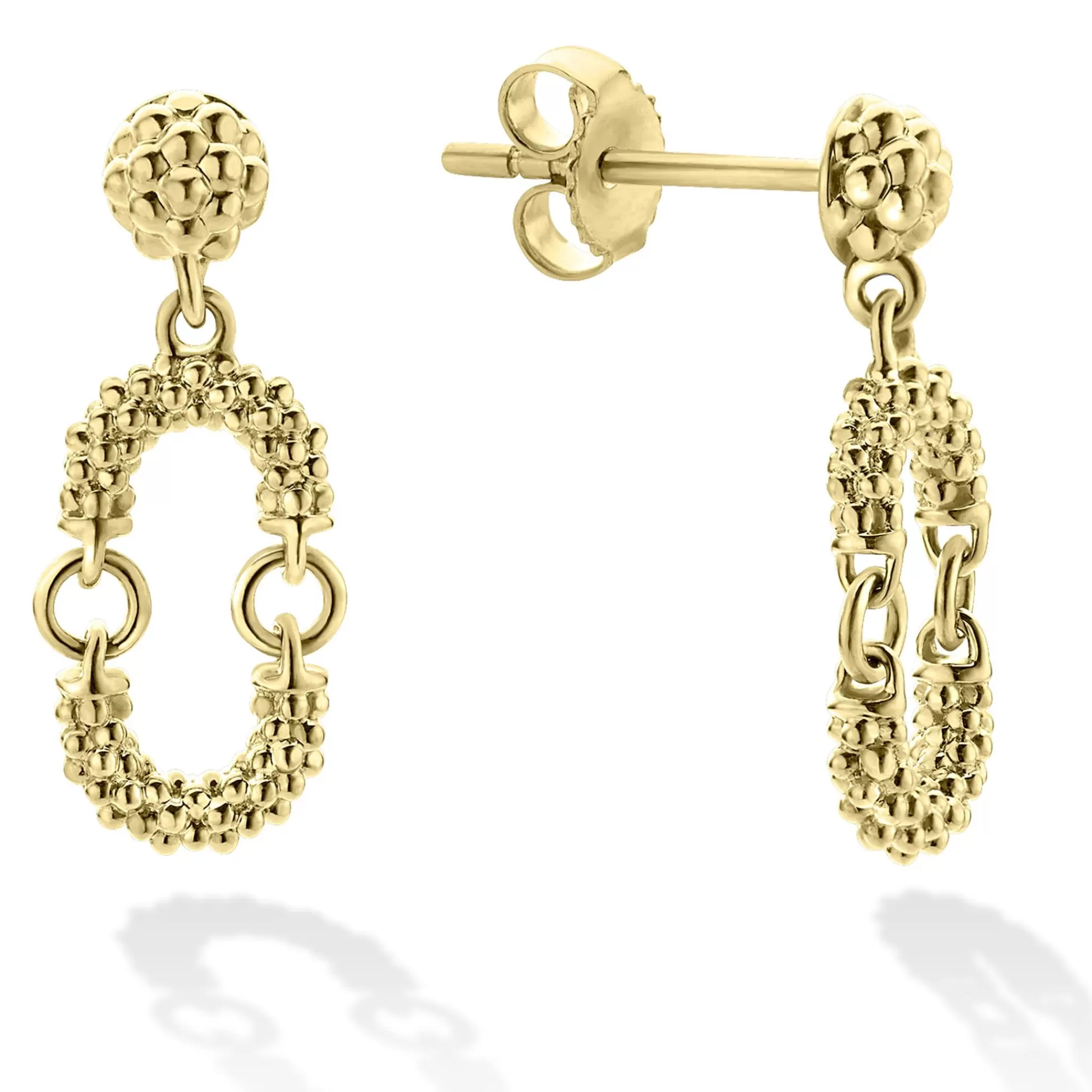 Fashion LAGOS Petite 18K Gold Superfine Caviar Drop Earrings