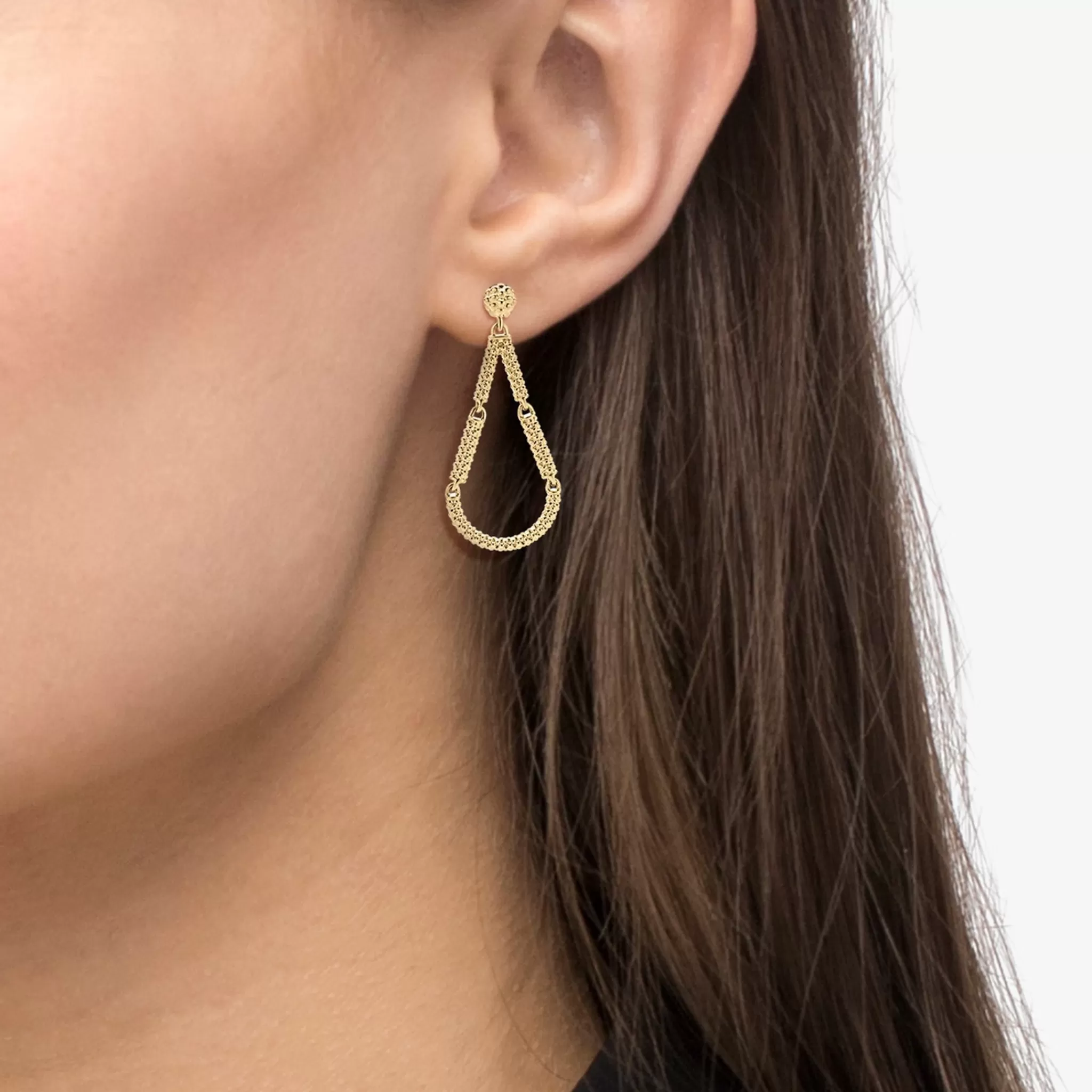 Shop LAGOS Petite 18K Gold Superfine Caviar Tear Drop Earrings