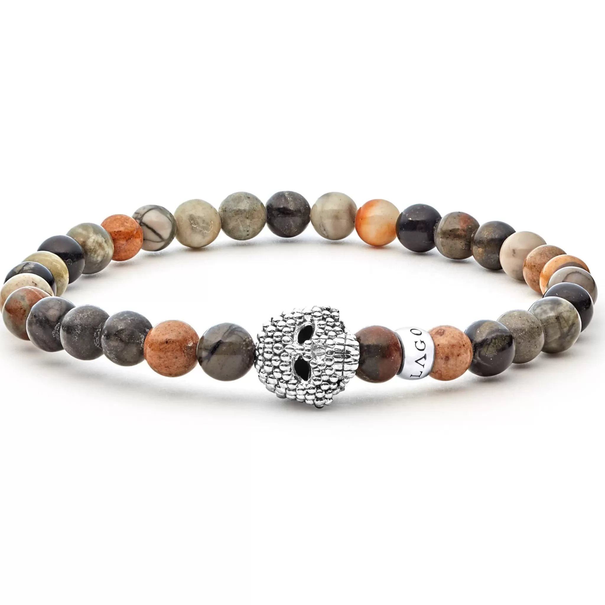 New LAGOS Picasso Jasper Skull Bracelet