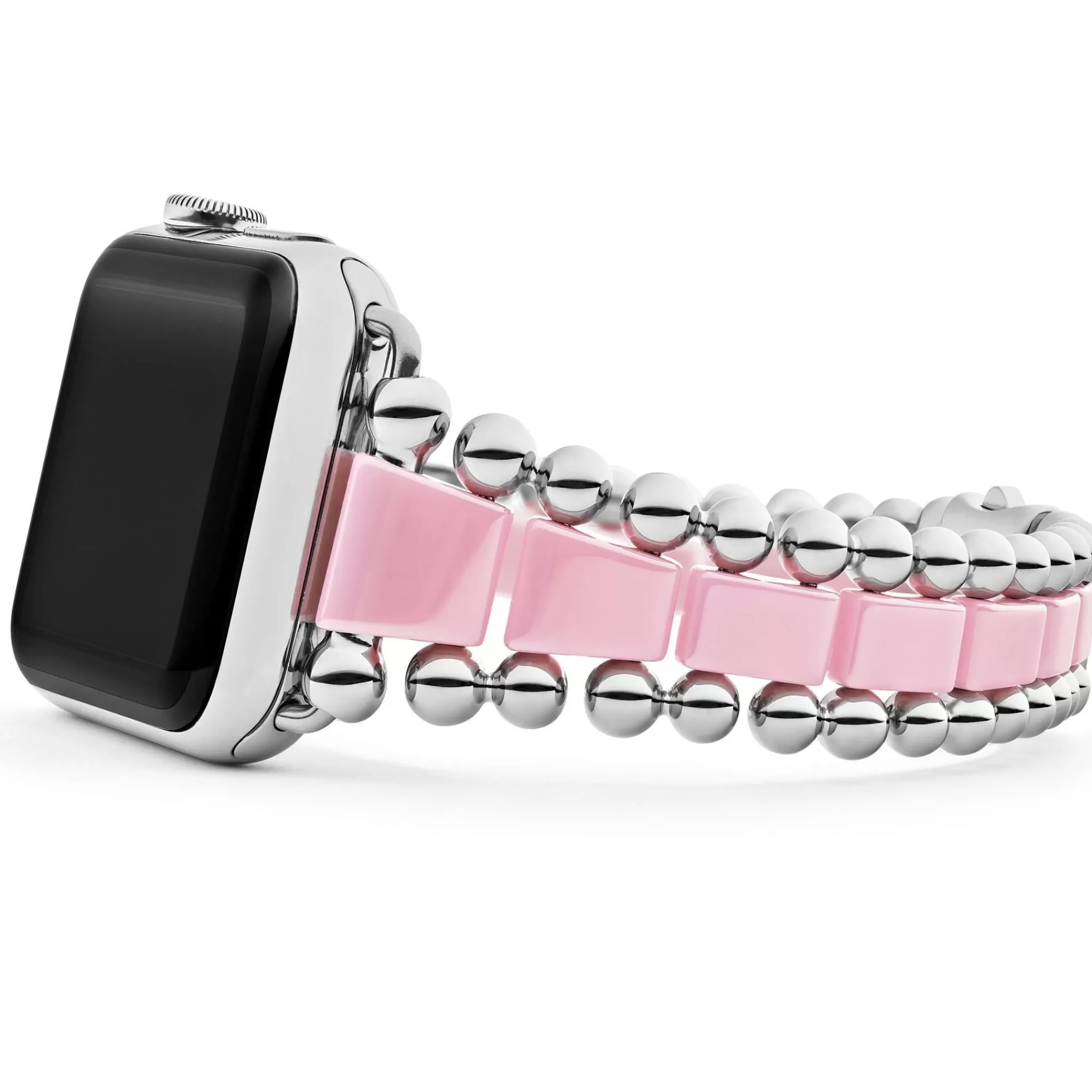 Best LAGOS Pink Ceramic And Stainless Steel Watch Bracelet-42-49Mm