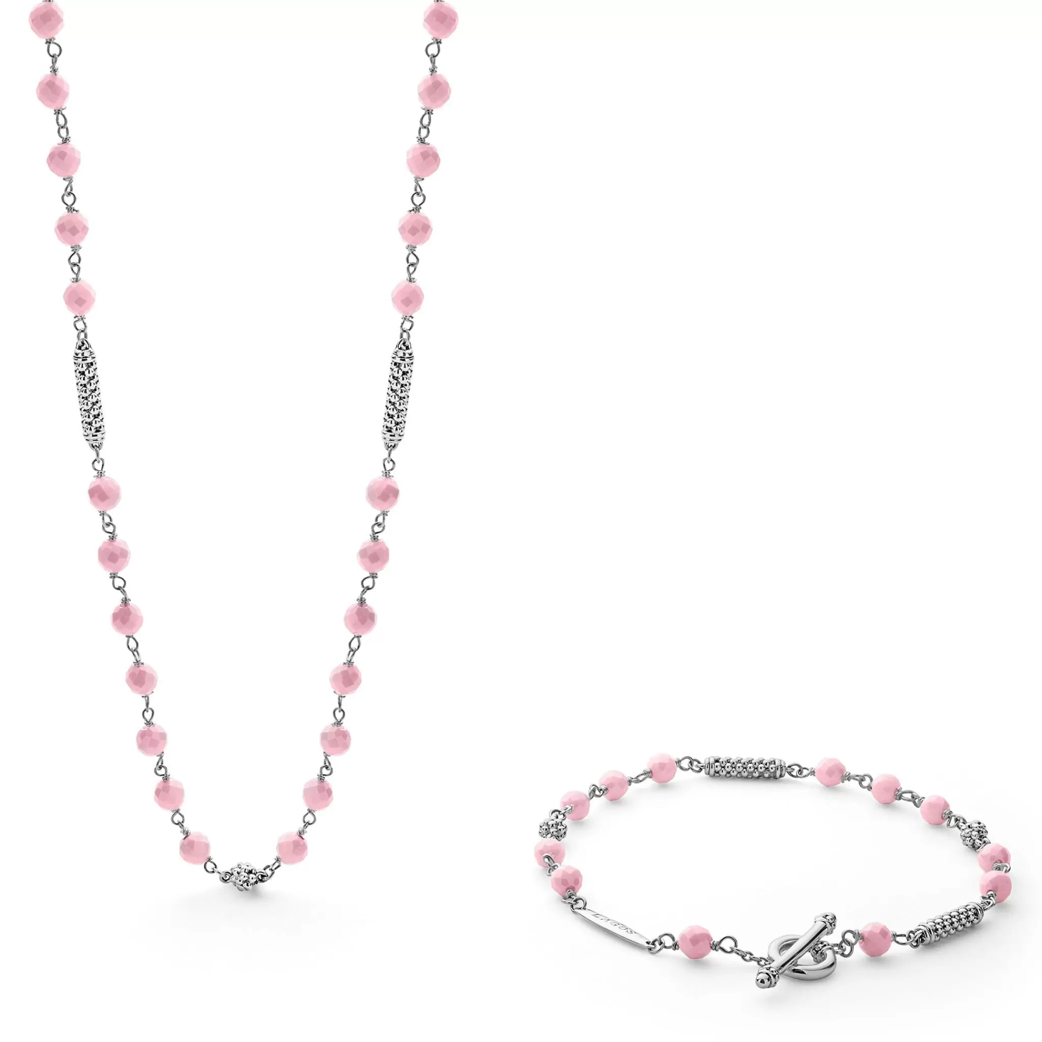 Hot LAGOS Pink Ceramic Beaded Gift Set