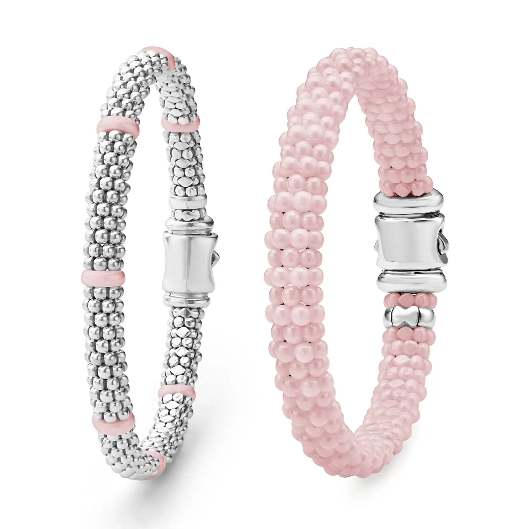 Hot LAGOS Pink Ceramic Caviar Bracelet Gift Set