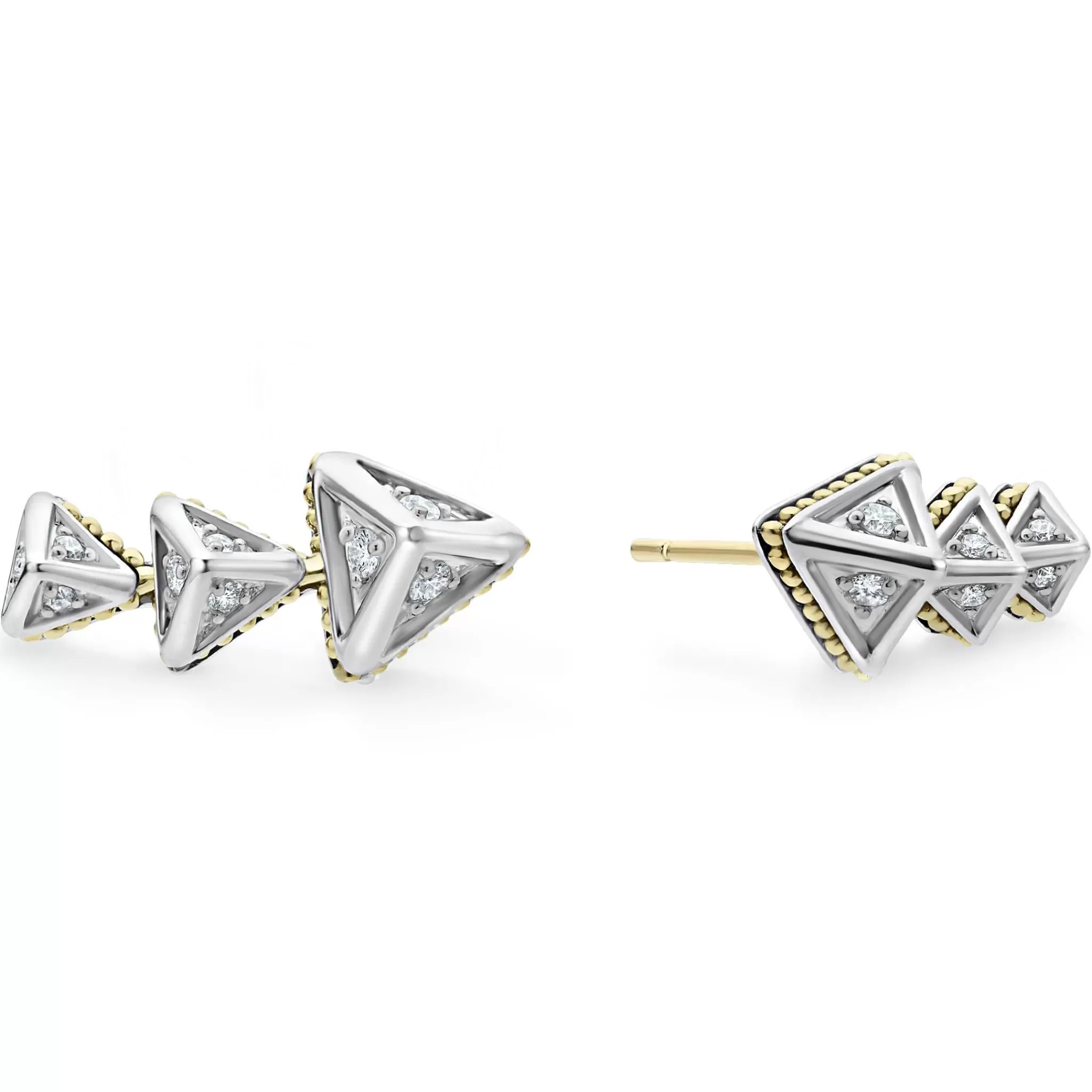 Discount LAGOS Pyramid Crawler Diamond Studs