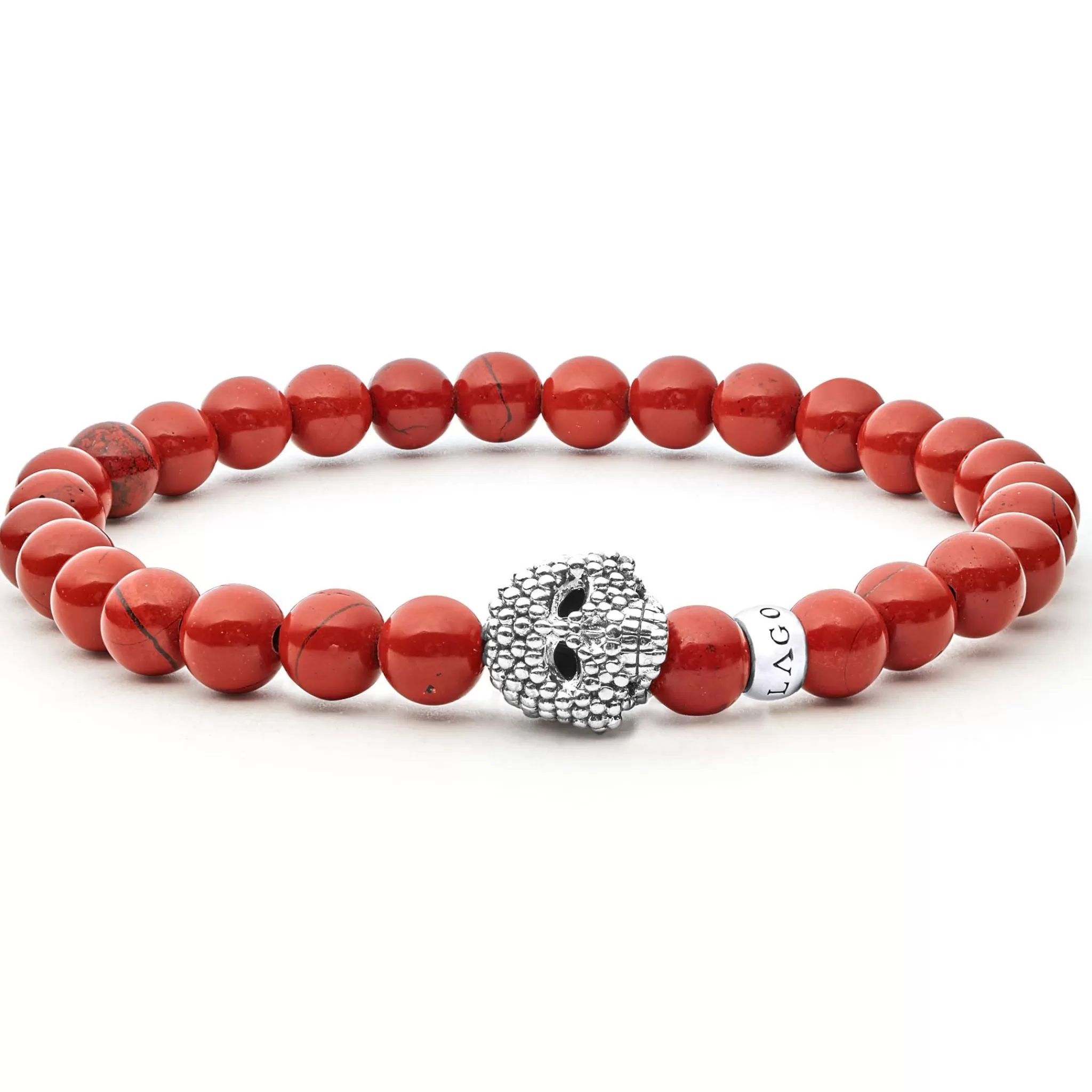 Shop LAGOS Red Jasper Skull Bracelet