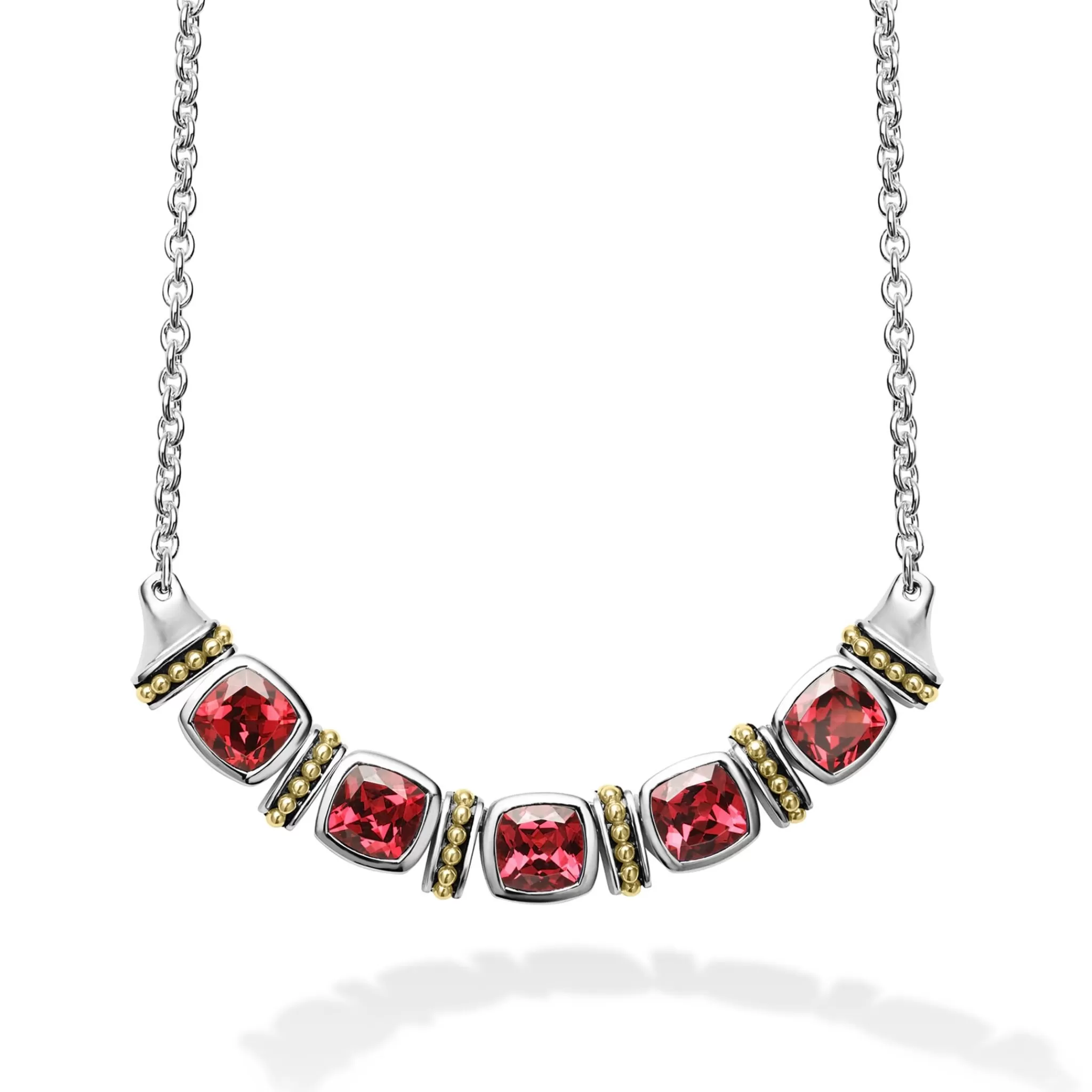 Fashion LAGOS Rhodolite Garnet Five Station Necklace