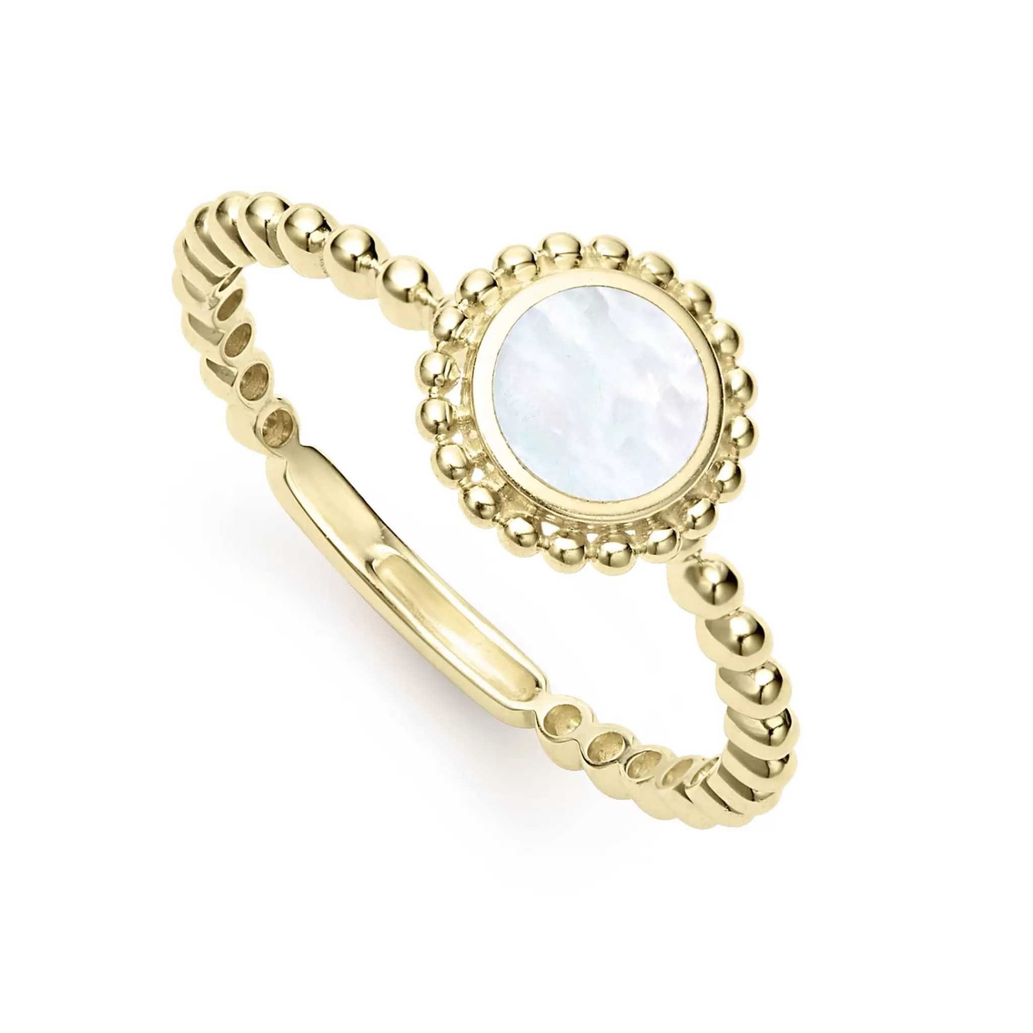 Flash Sale LAGOS Round Mother Of Pearl Stacking Ring