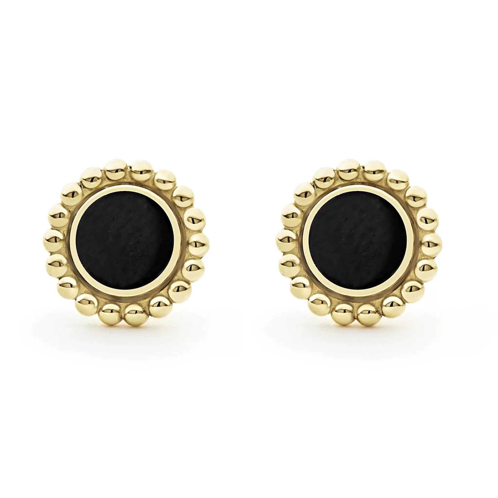 Cheap LAGOS Round Onyx Stud Earrings