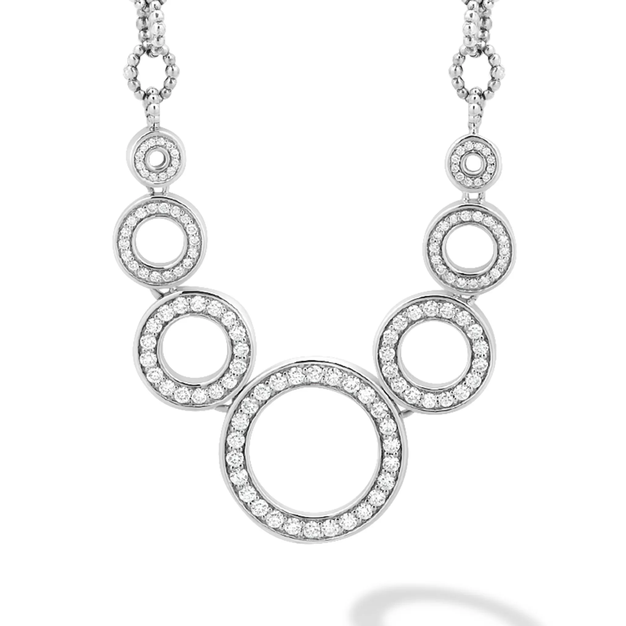 Outlet LAGOS Seven Circle Diamond Link Necklace