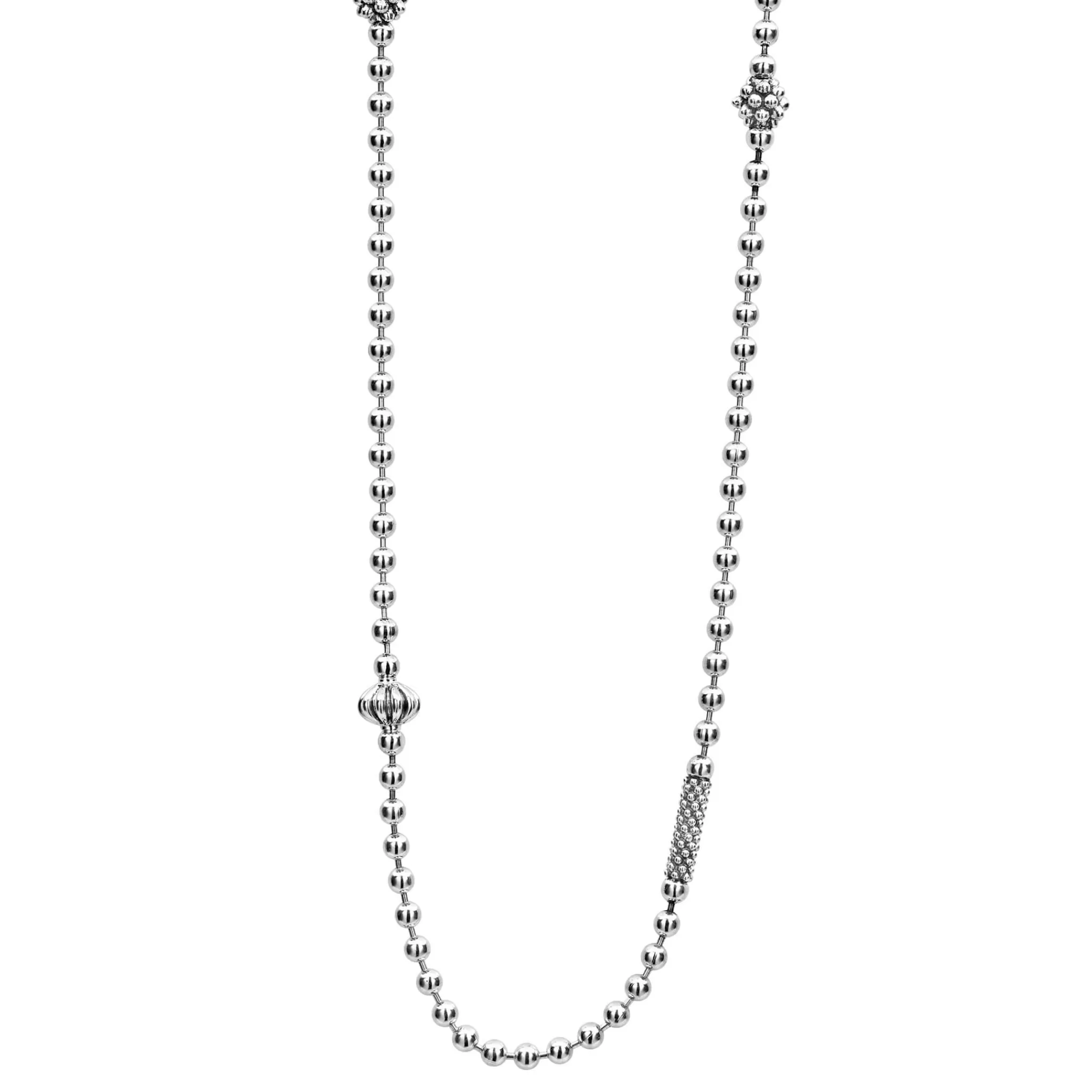 Shop LAGOS Silver Caviar Beaded Necklace