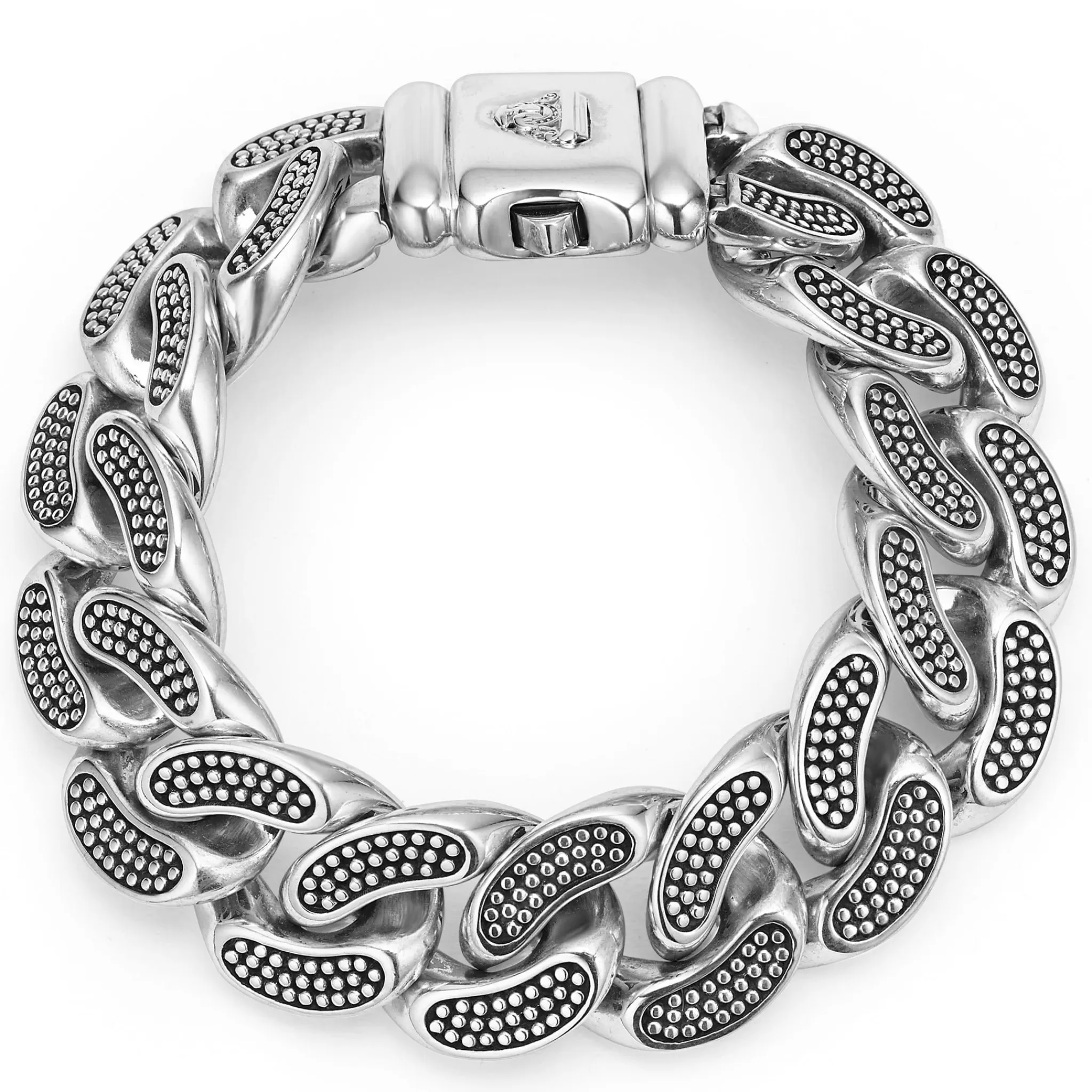 Cheap LAGOS Silver Curb Link Bracelet | 19Mm