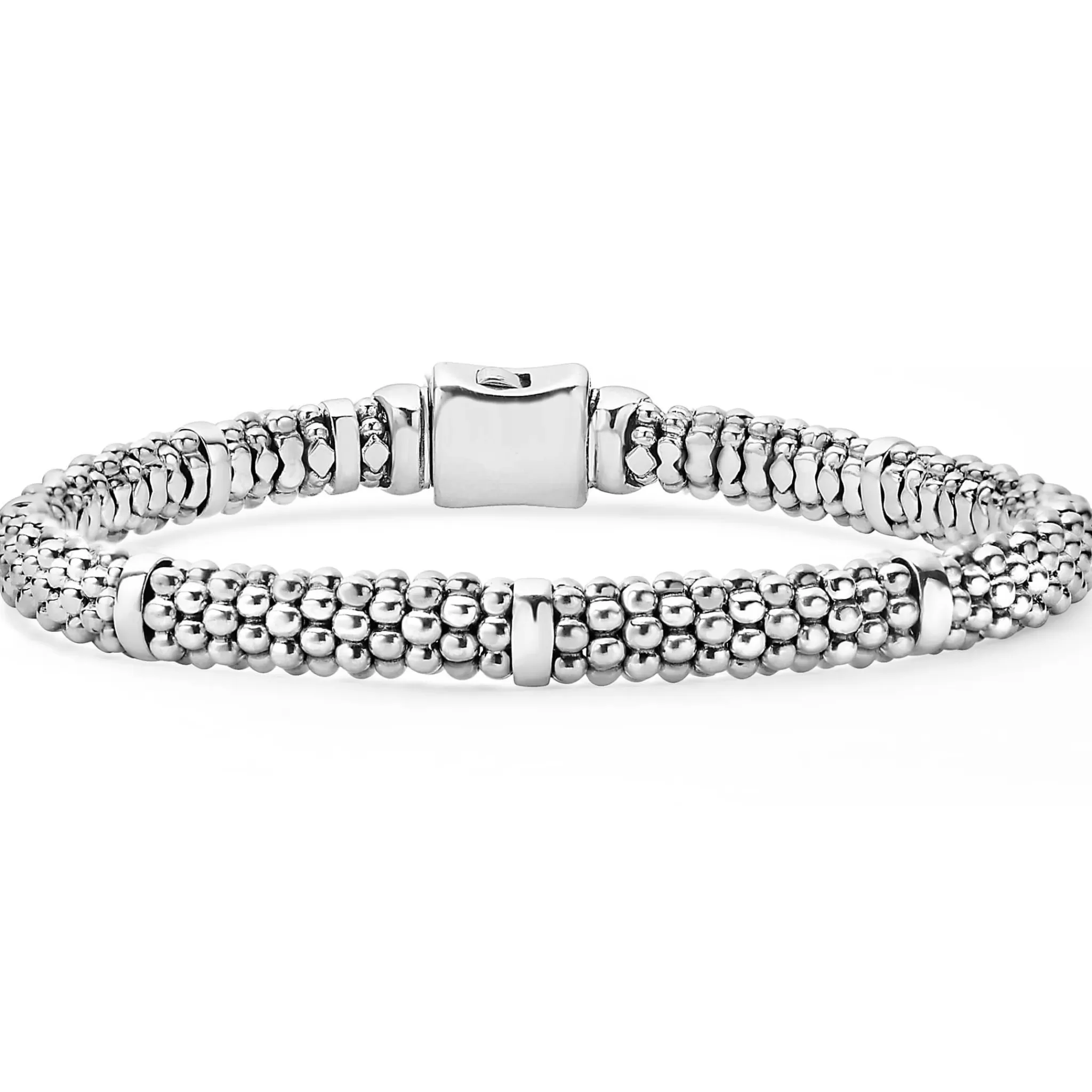 Cheap LAGOS Silver Station Caviar Bracelet | 6Mm