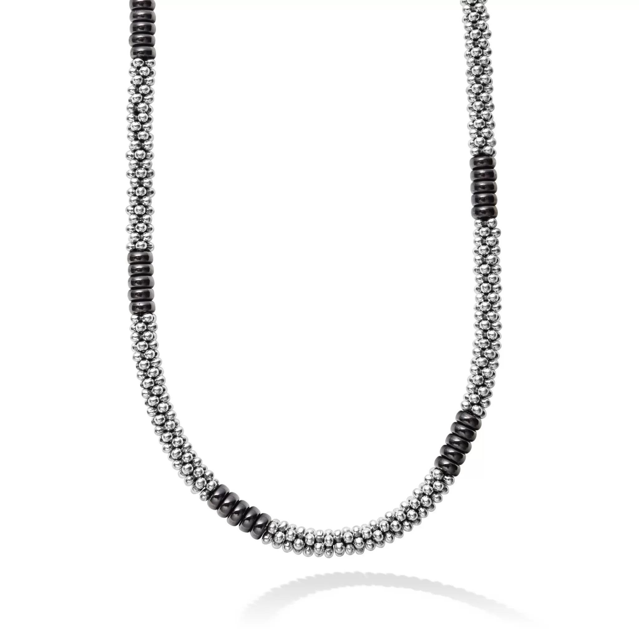 Flash Sale LAGOS Silver Station Ceramic Beaded Necklace