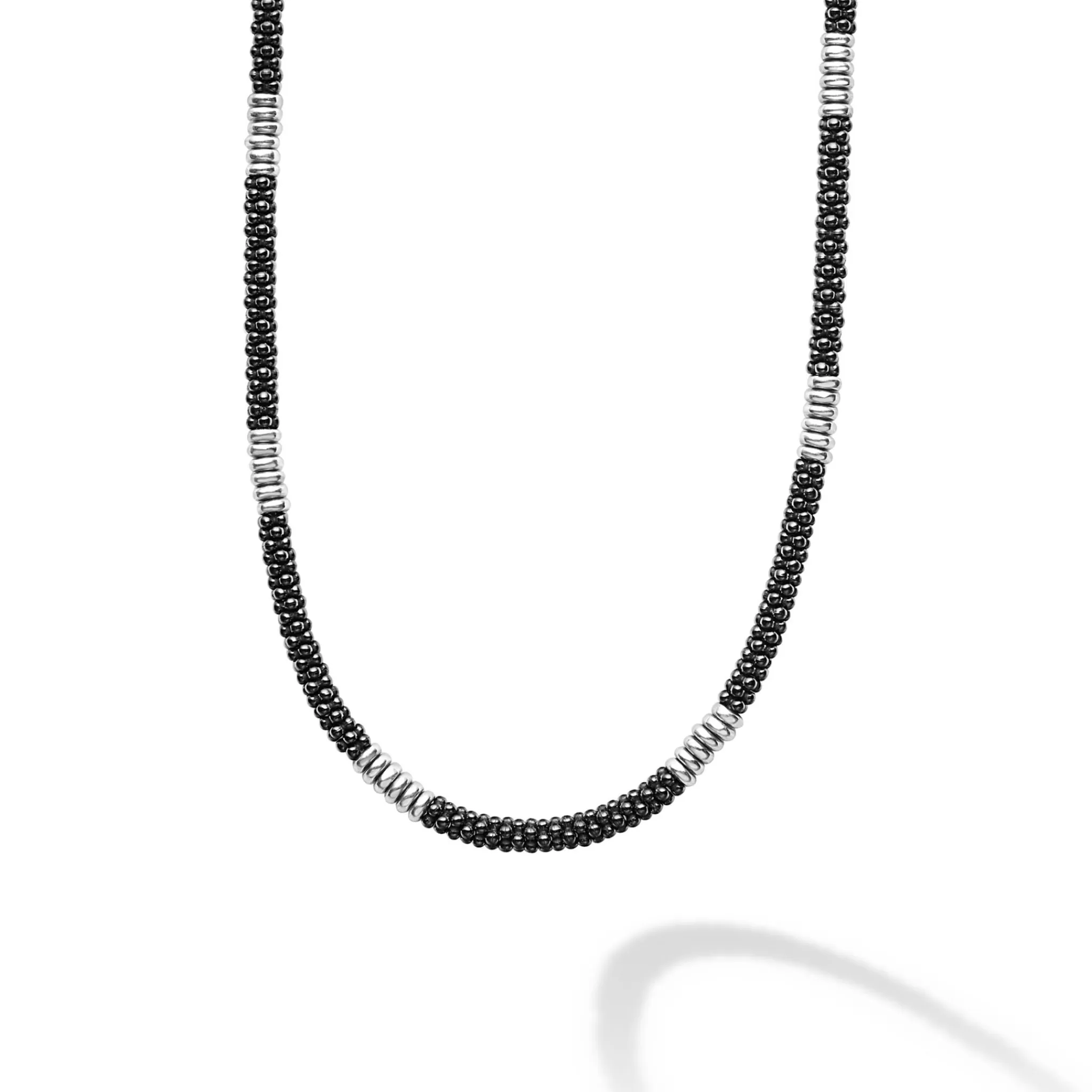 Online LAGOS Silver Station Ceramic Beaded Necklace