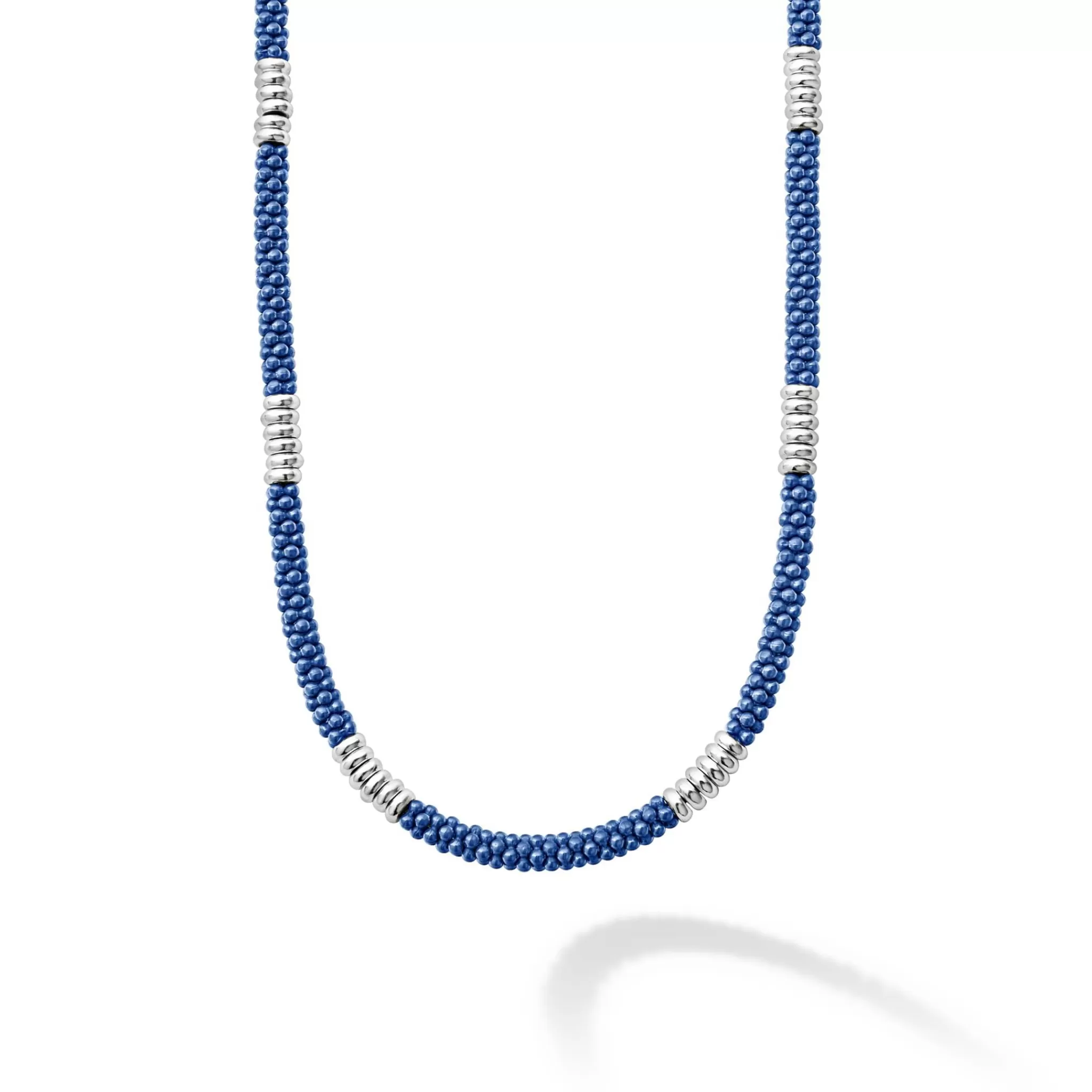 Flash Sale LAGOS Silver Station Ceramic Beaded Necklace | 3Mm