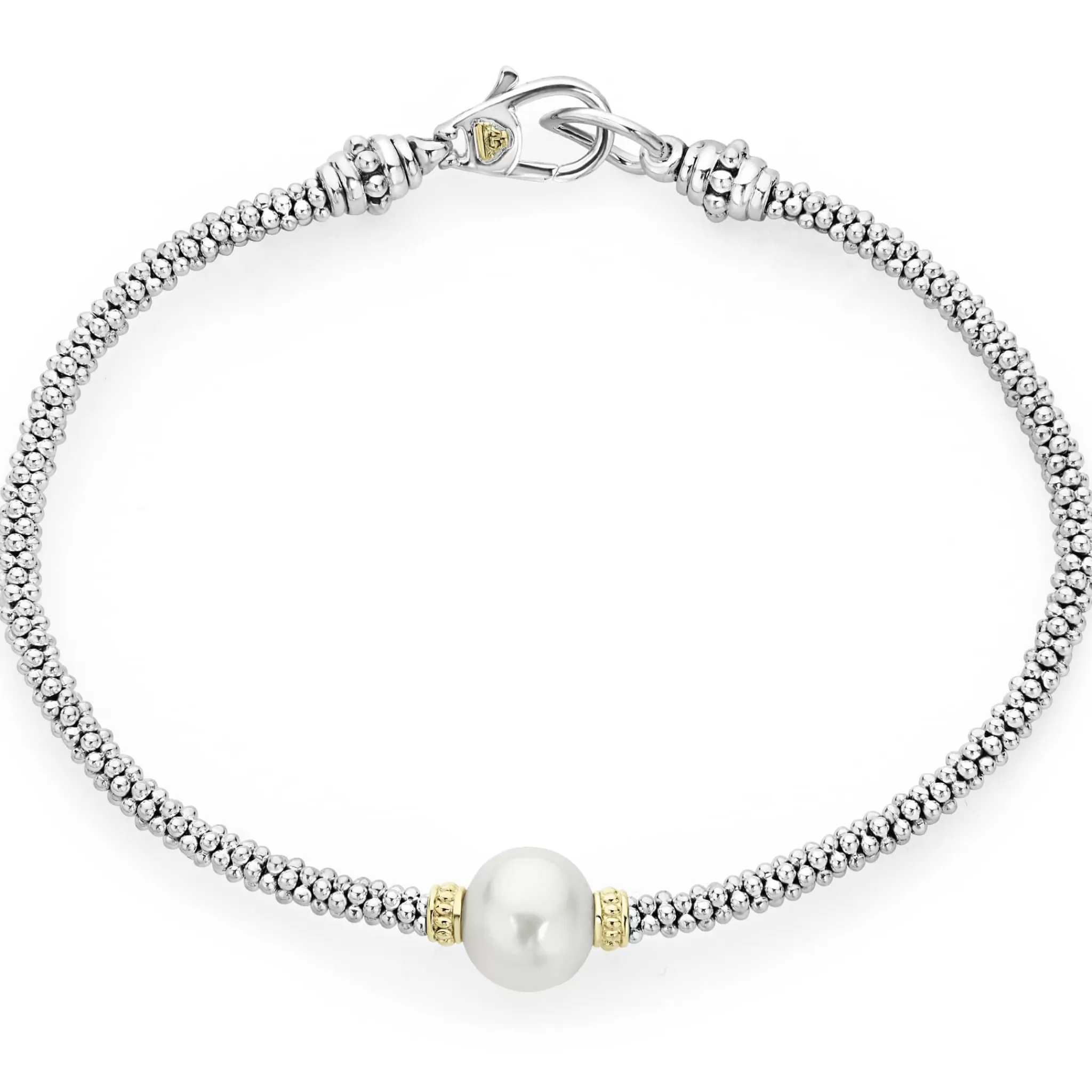 Fashion LAGOS Single Pearl Caviar Bracelet | 3Mm