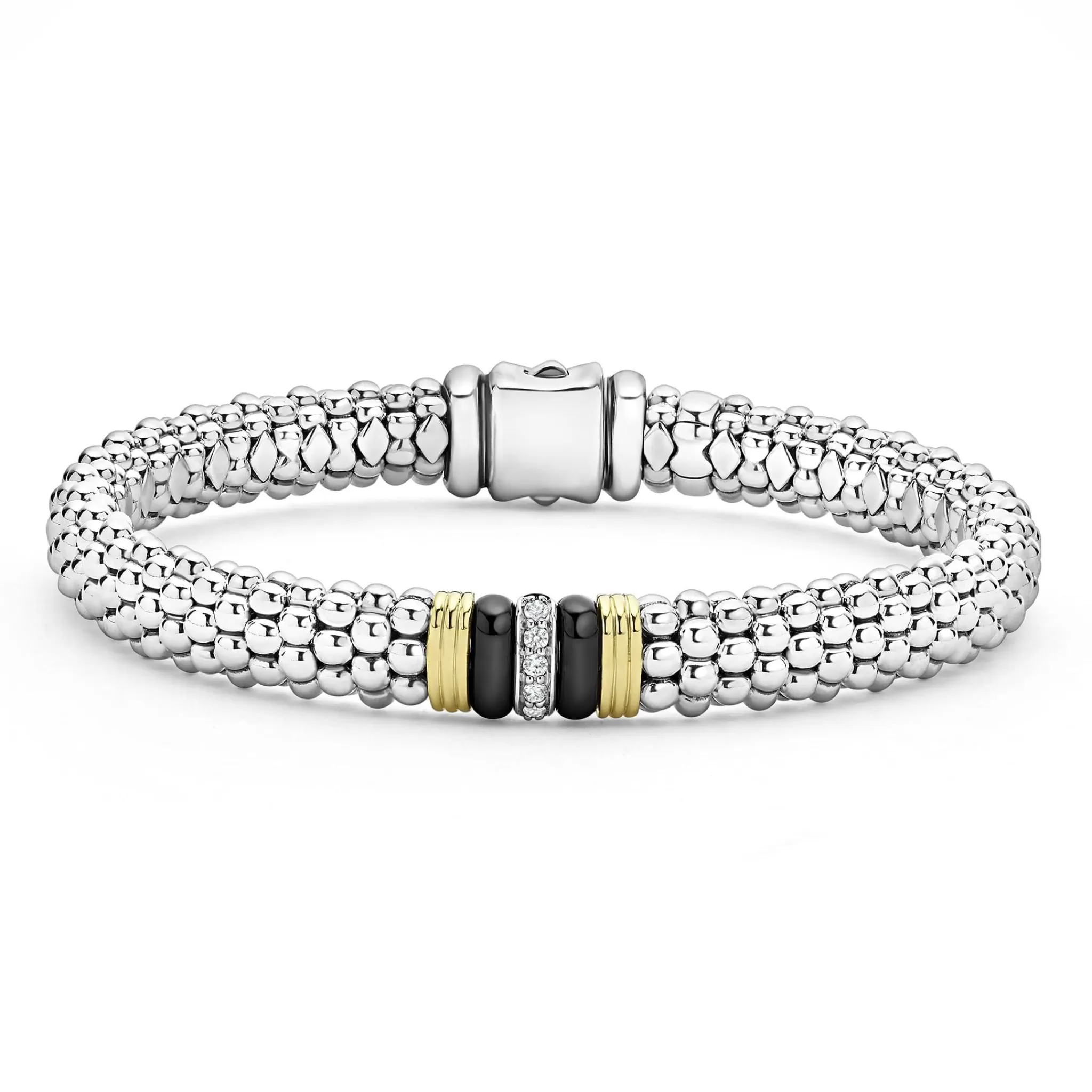 Shop LAGOS Single Station Diamond Caviar Bracelet | 9Mm