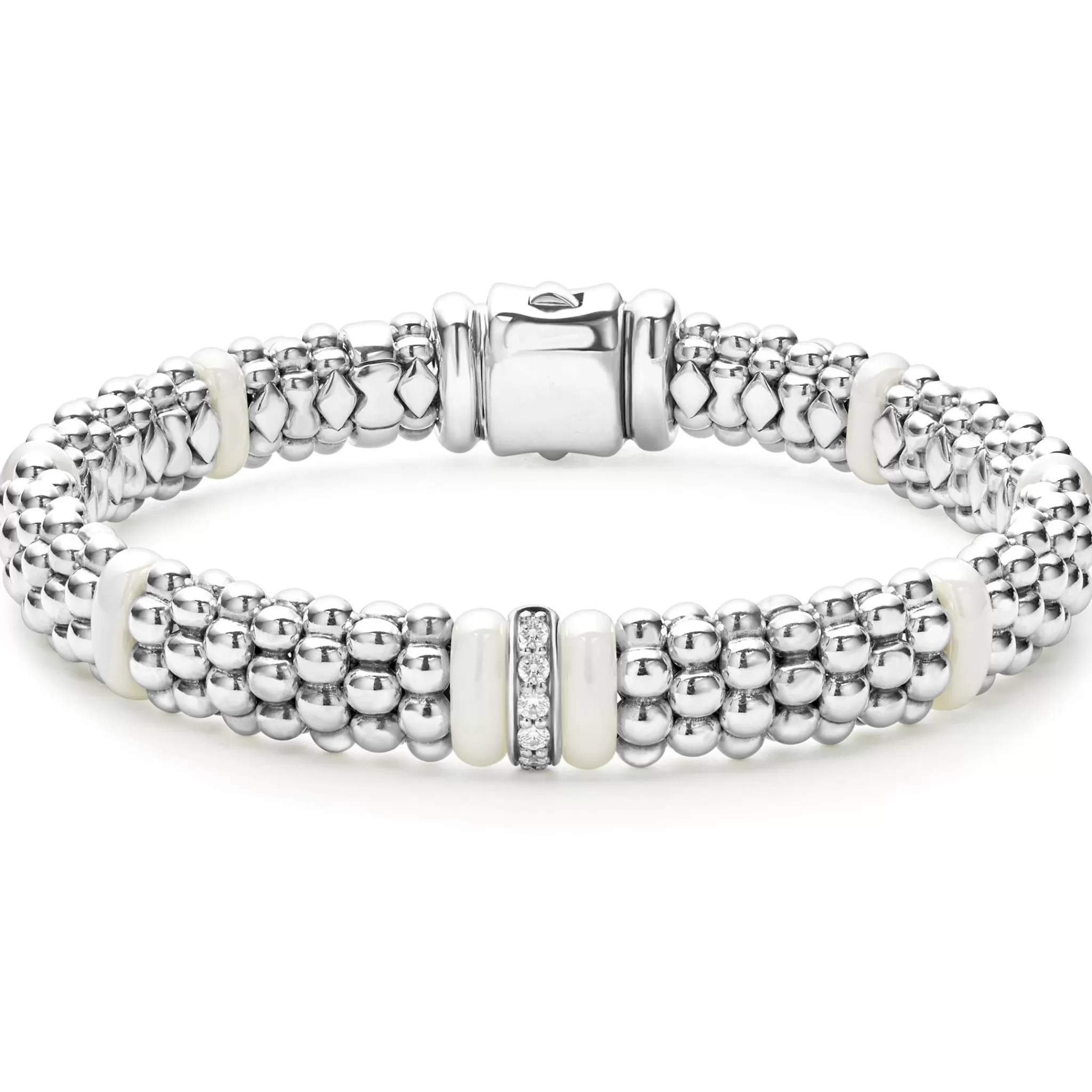 Hot LAGOS Single Station Diamond Caviar Bracelet | 9Mm