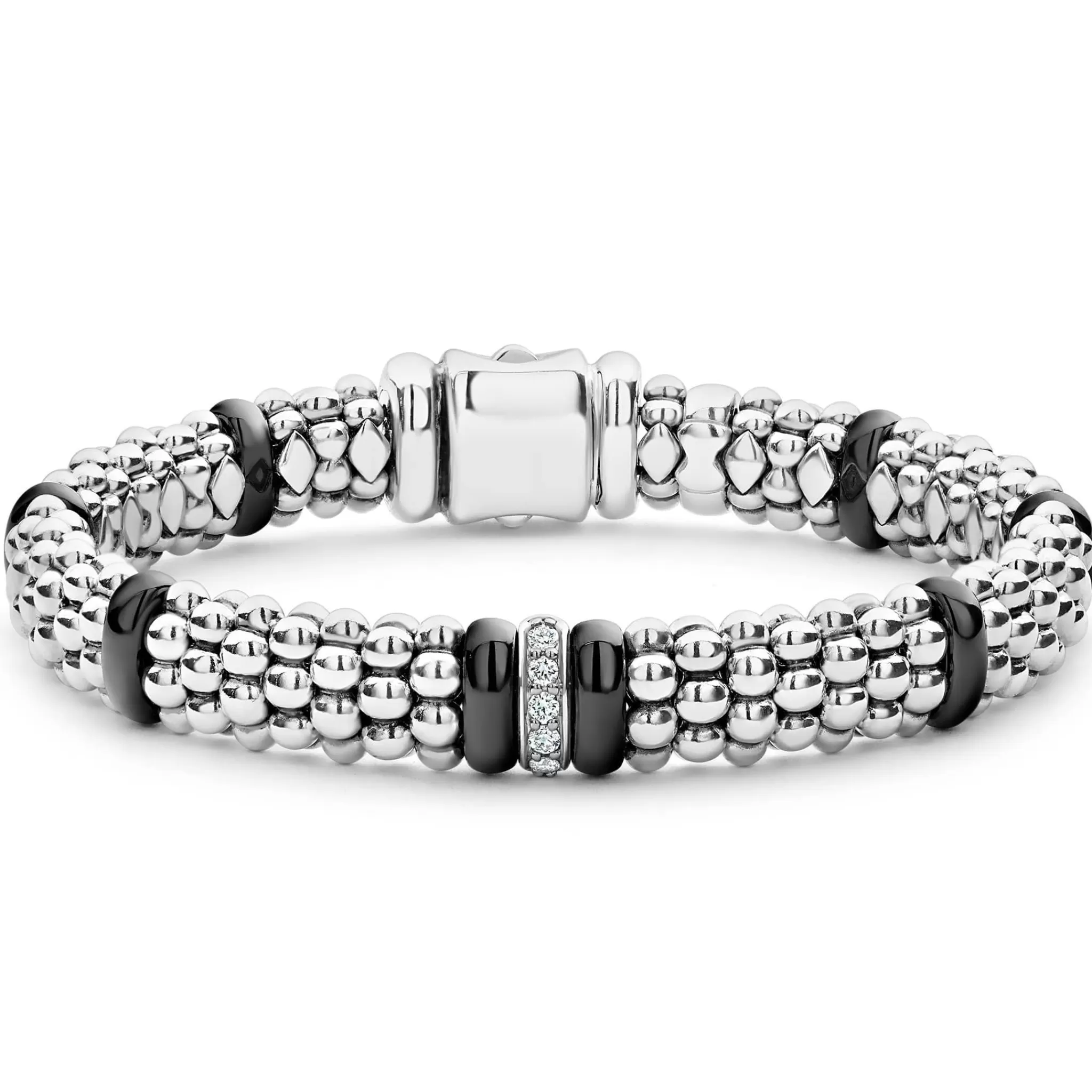 Store LAGOS Single Station Diamond Caviar Bracelet | 9Mm