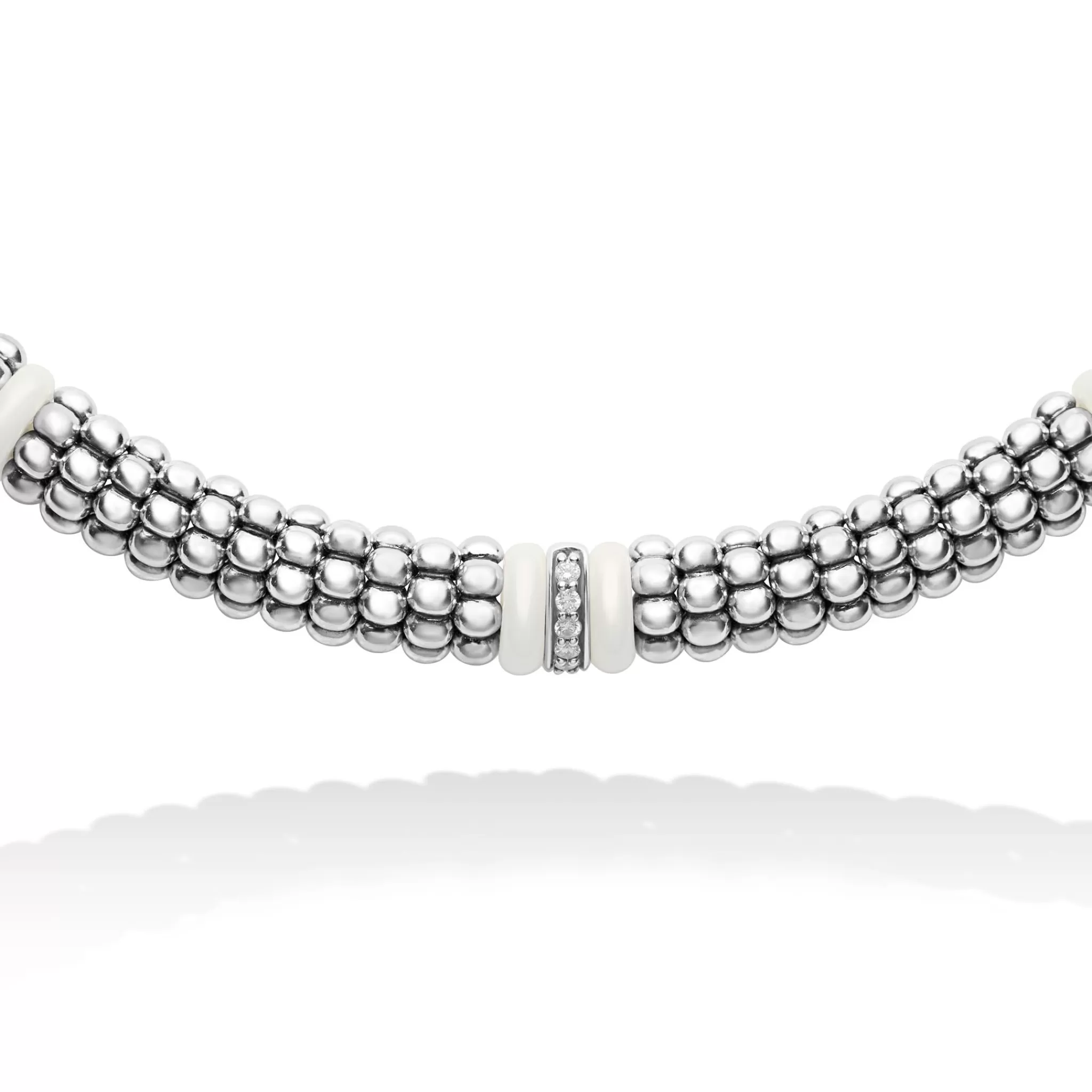 Fashion LAGOS Single Station Diamond Caviar Necklace