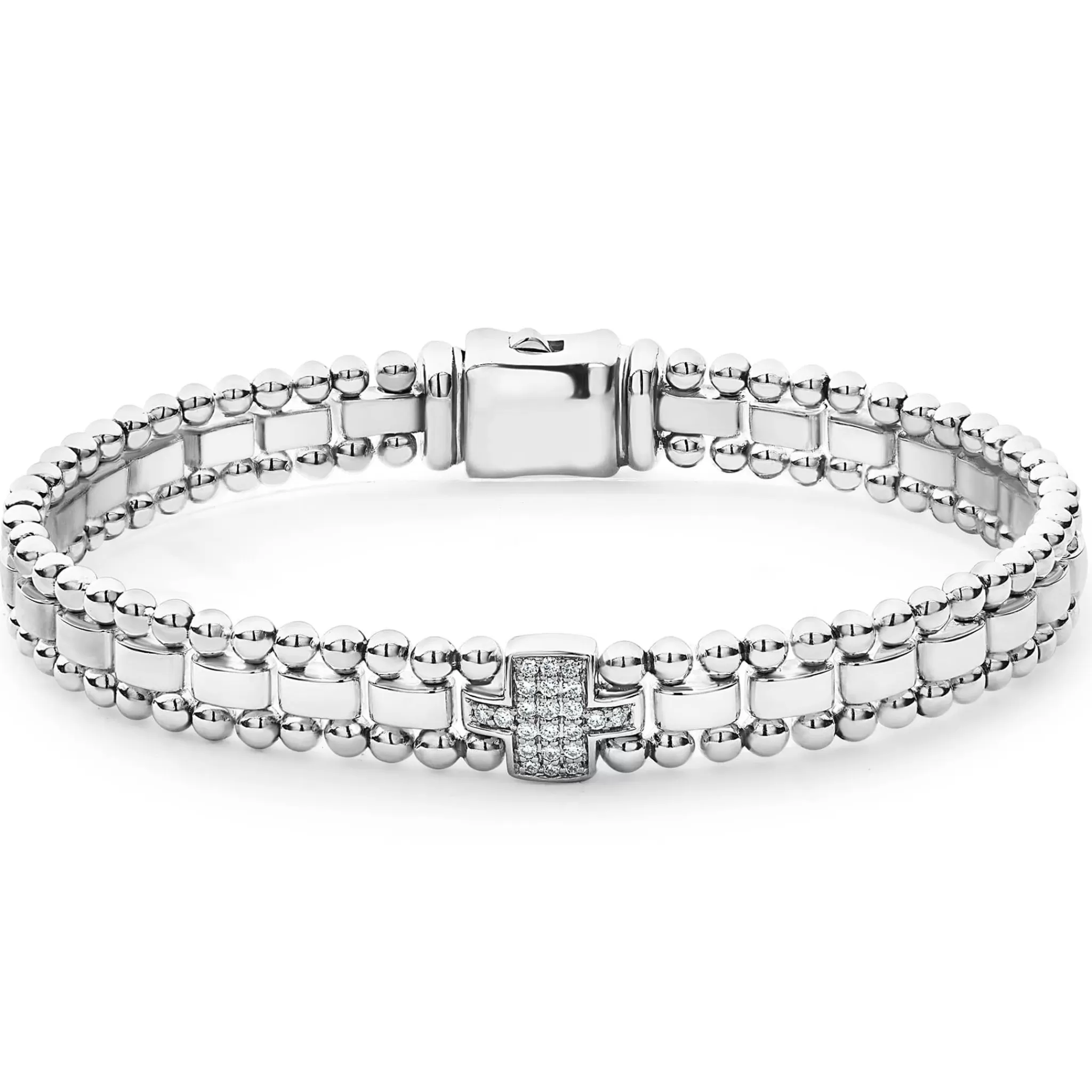 Online LAGOS Single Station Diamond Link Bracelet