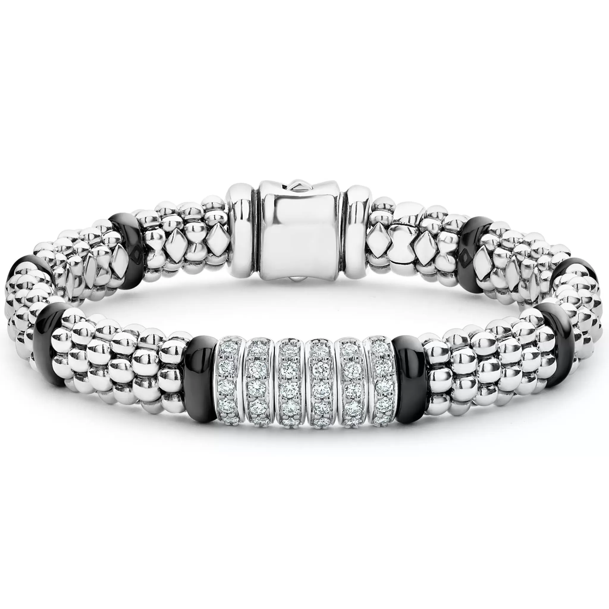 Flash Sale LAGOS Six Station Diamond Caviar Bracelet | 9Mm