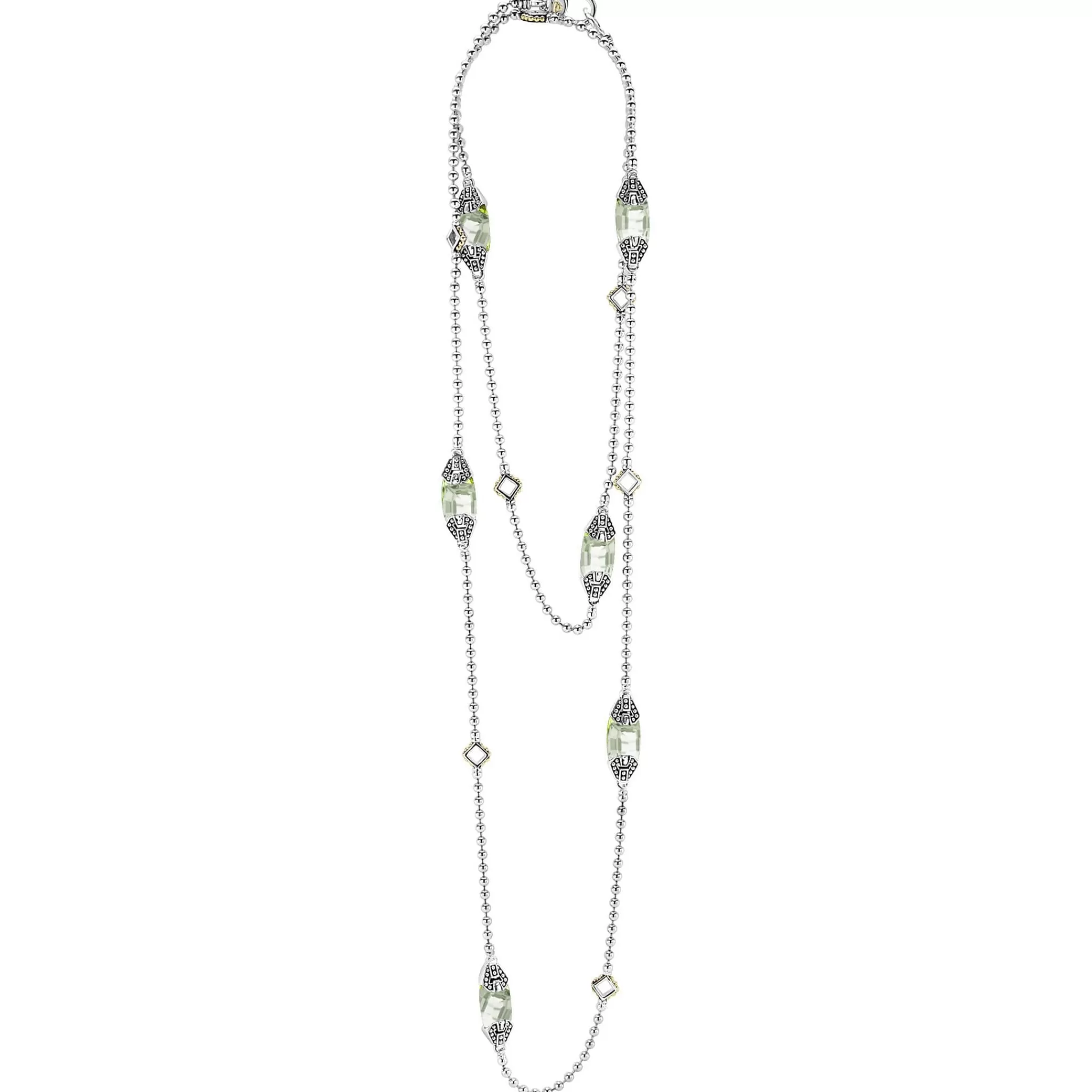 Cheap LAGOS Six Station Prasiolite Necklace