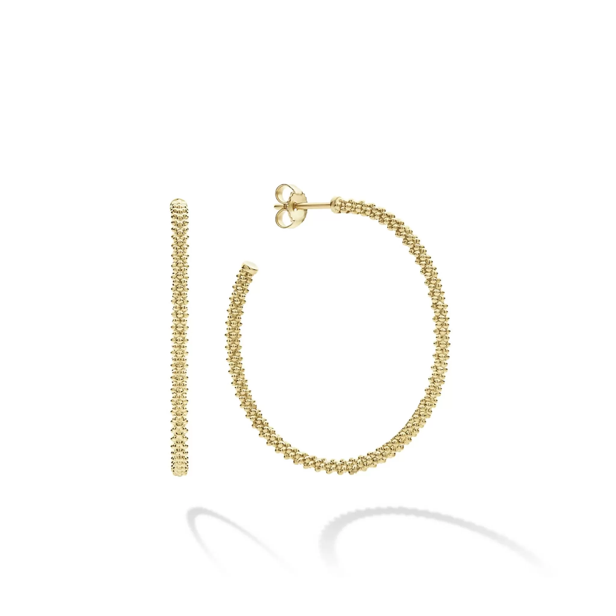 Best LAGOS Small 18K Gold Caviar Hoop Earrings