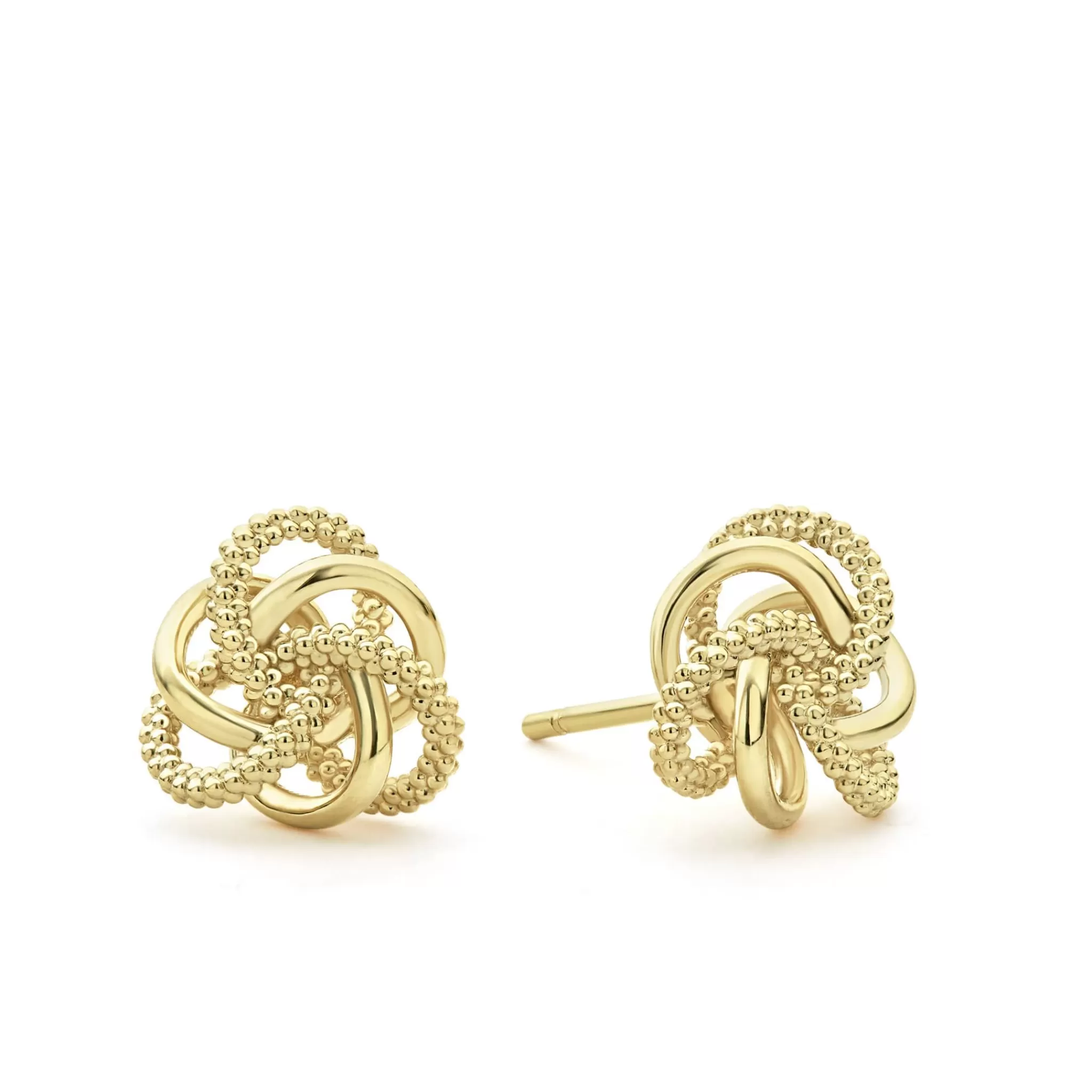 Hot LAGOS Small 18K Gold Love Knot Stud Earrings