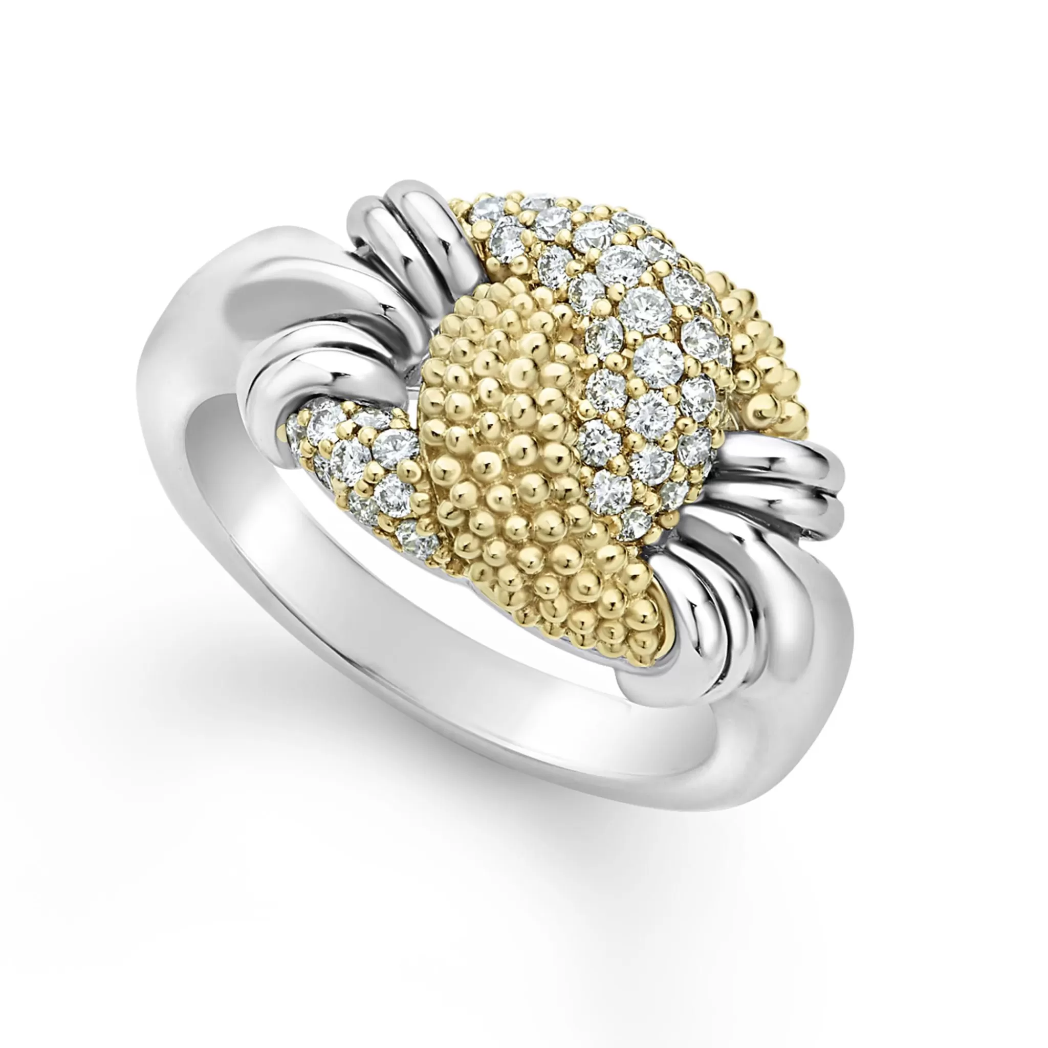 Store LAGOS Small Caviar Diamond Knot Ring