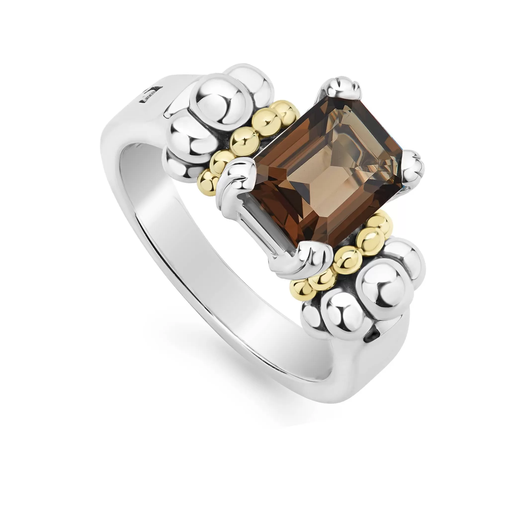 Hot LAGOS Small Emerald-Cut Smokey Quartz Ring