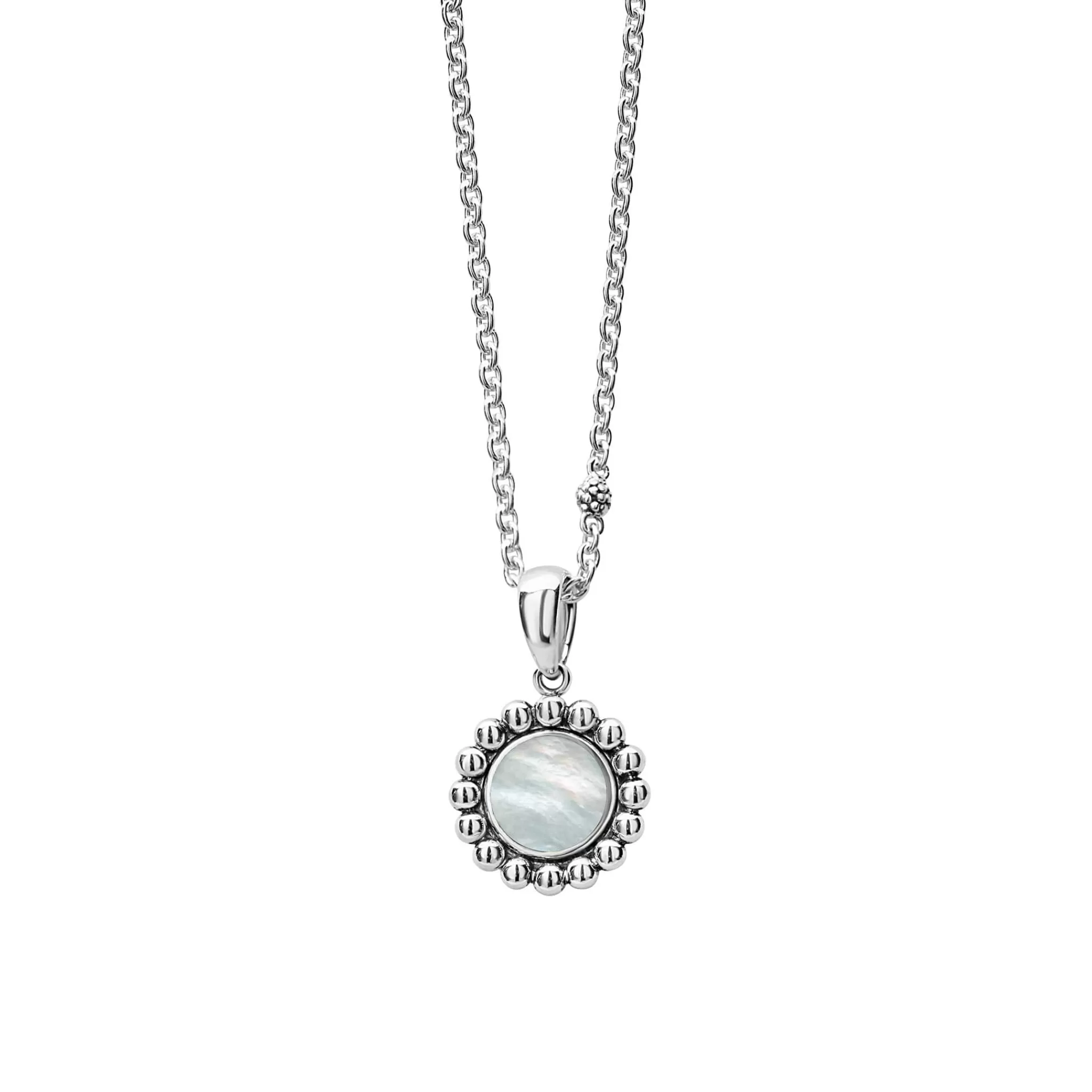 Online LAGOS Small Mother Of Pearl Circle Pendant Necklace