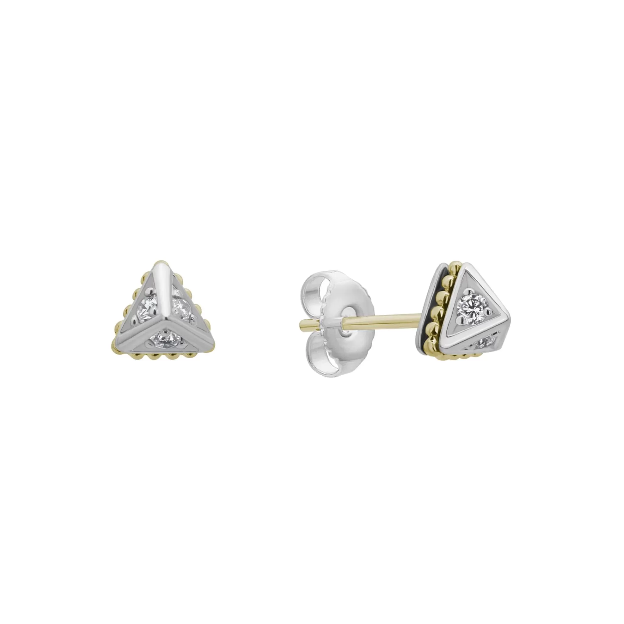 Cheap LAGOS Small Pyramid Diamond Stud Earrings