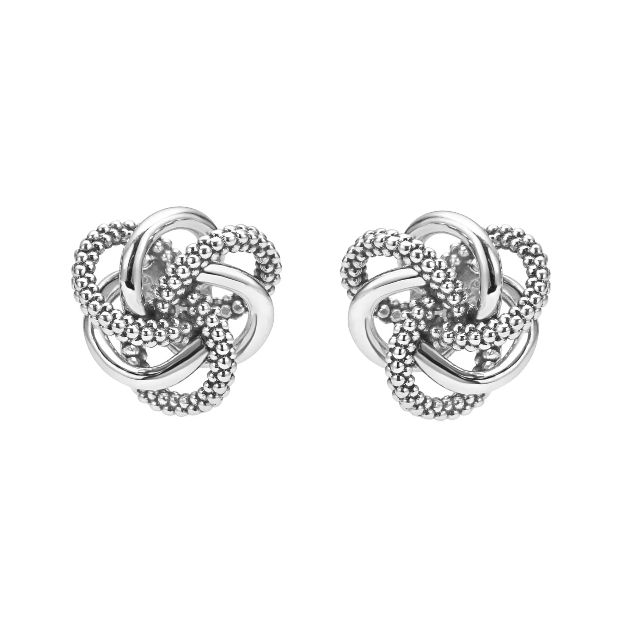 Cheap LAGOS Small Silver Love Knot Stud Earrings