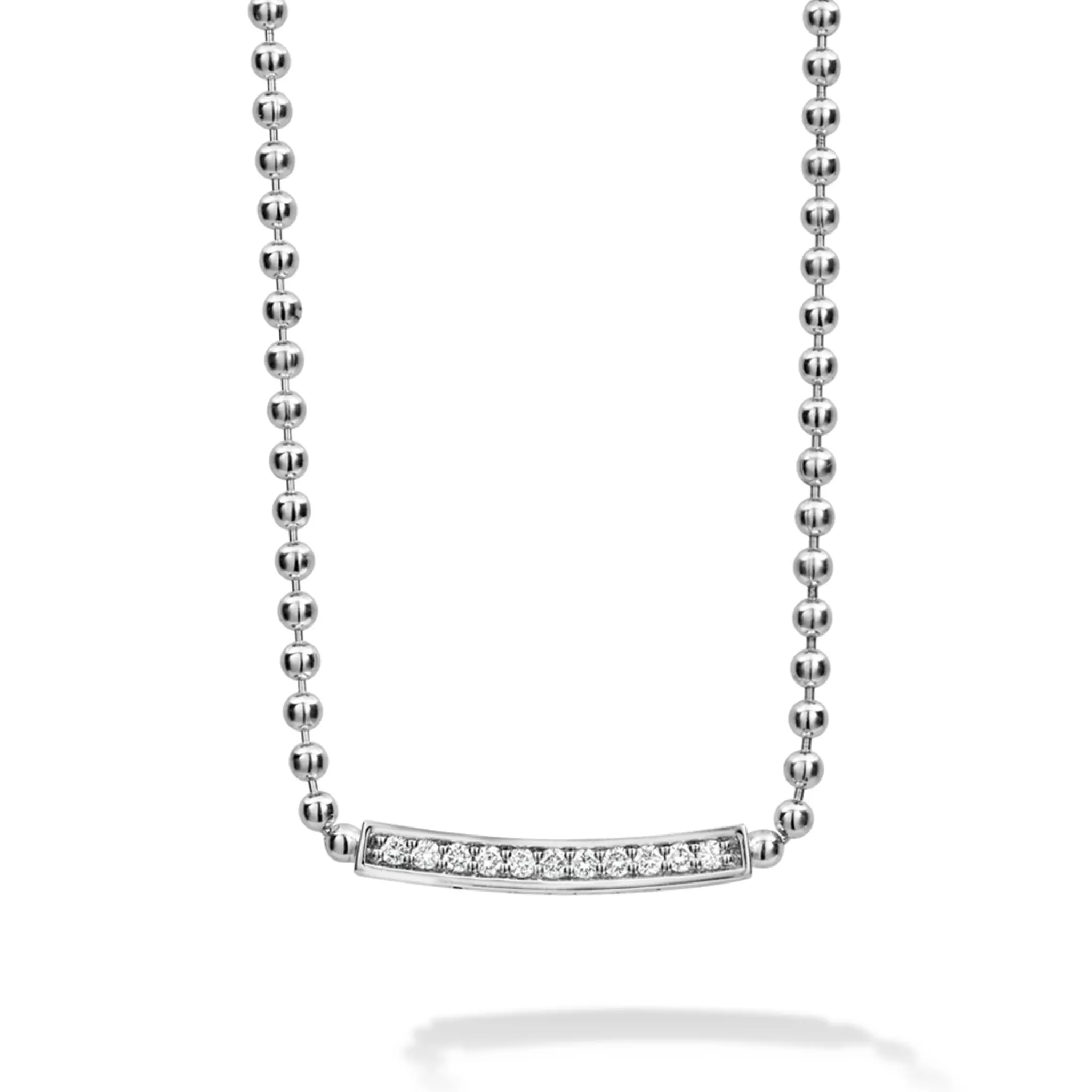 Discount LAGOS Small Station Diamond Beaded Necklace