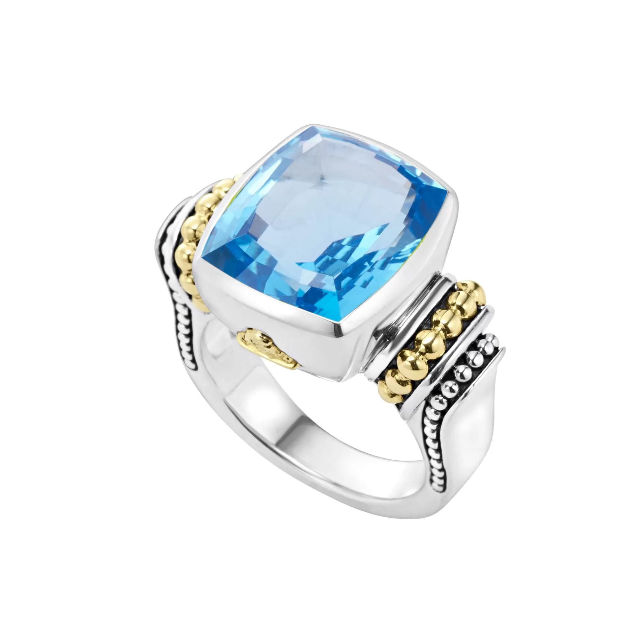 Clearance LAGOS Small Swiss Blue Topaz Statement Ring