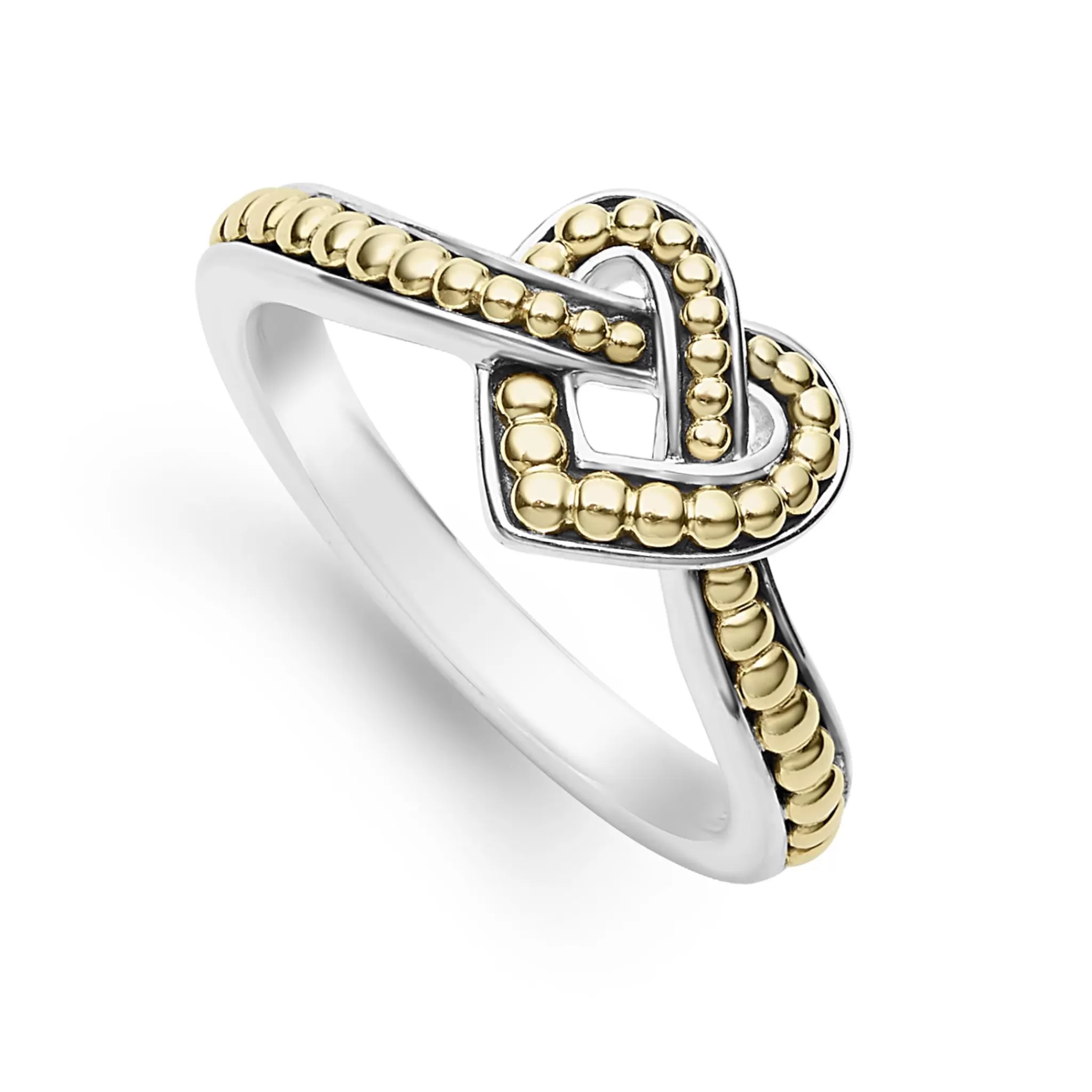 Shop LAGOS Small Two-Tone Heart Ring