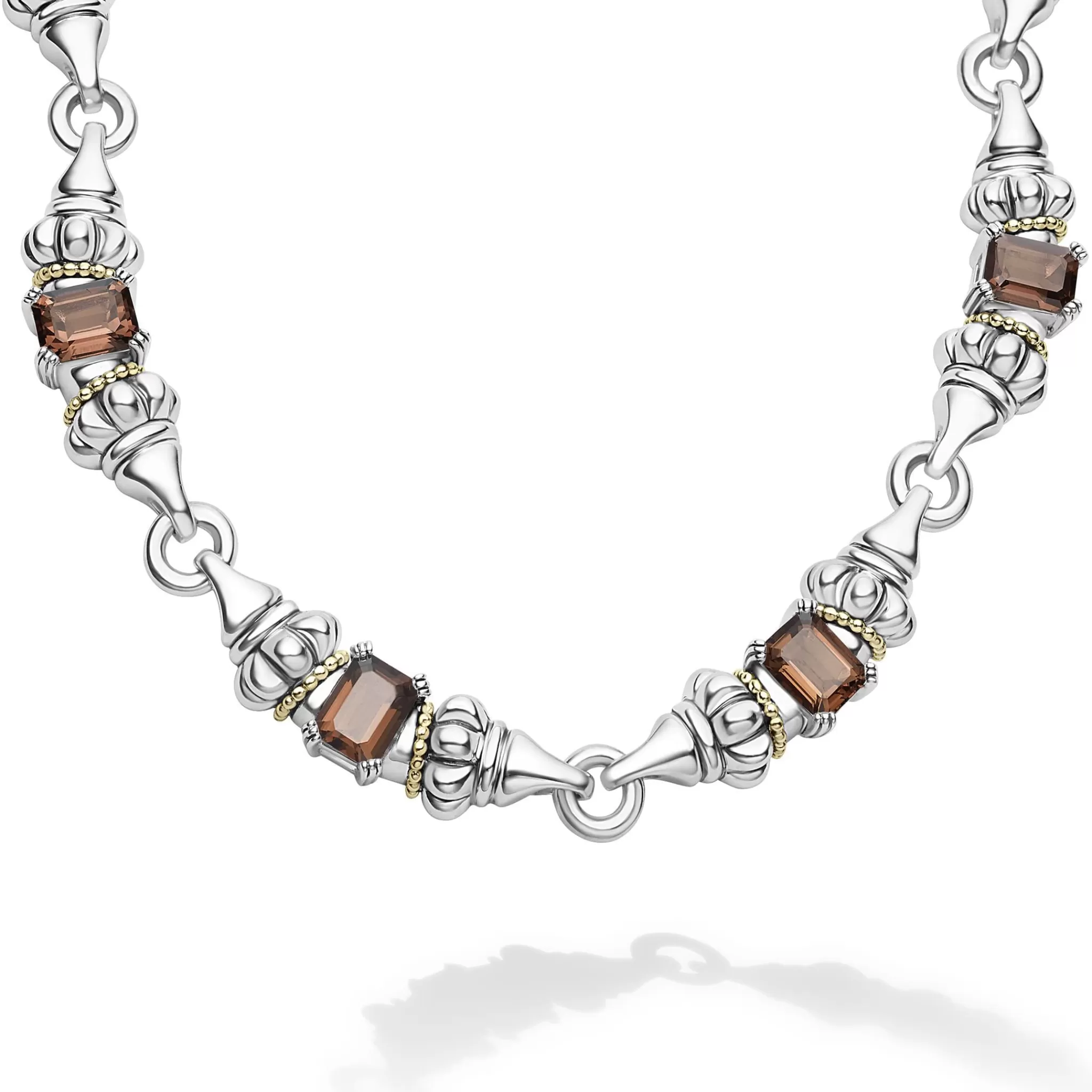 Store LAGOS Smokey Quartz Caviar Necklace