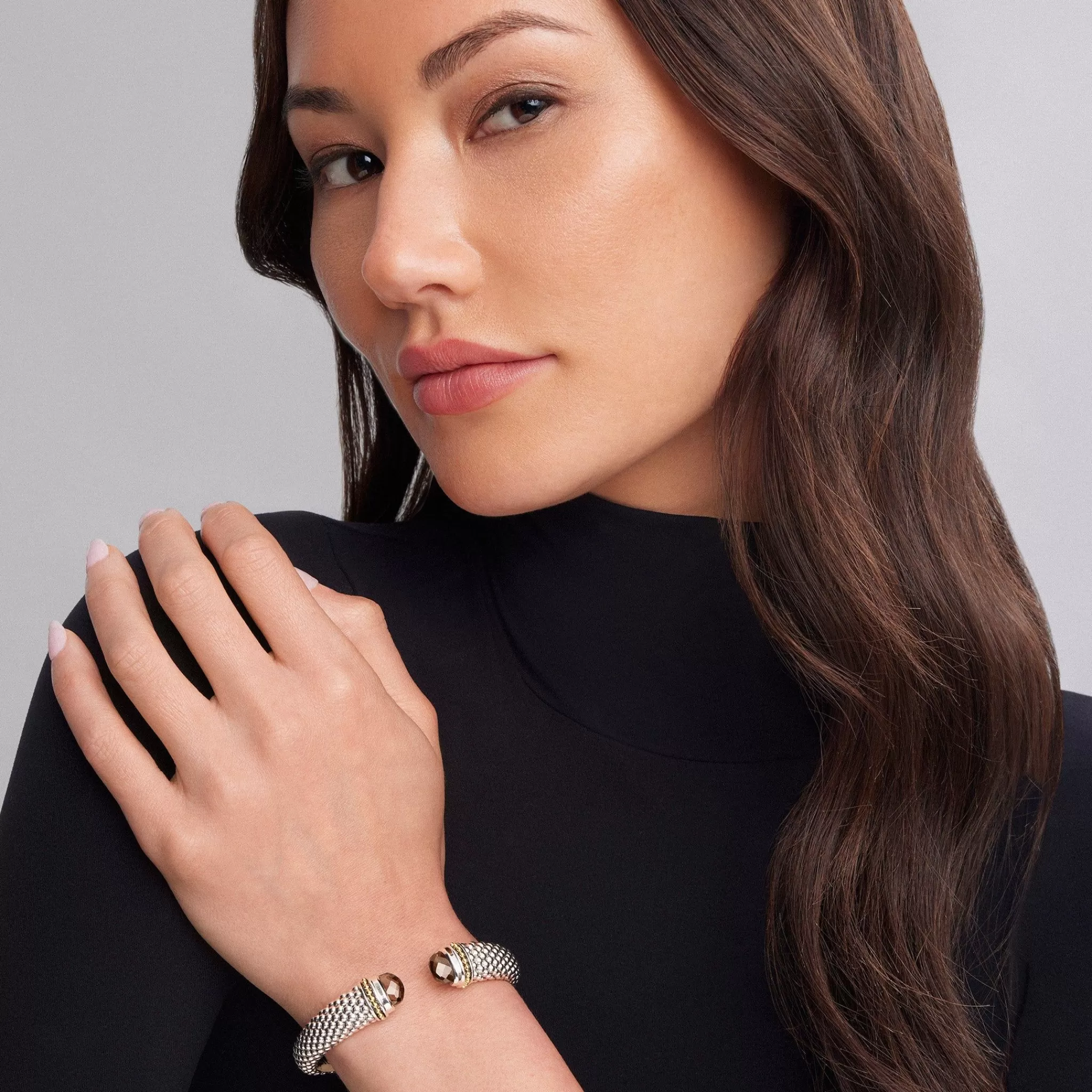 Shop LAGOS Smokey Quartz Cuff Bracelet | 12Mm