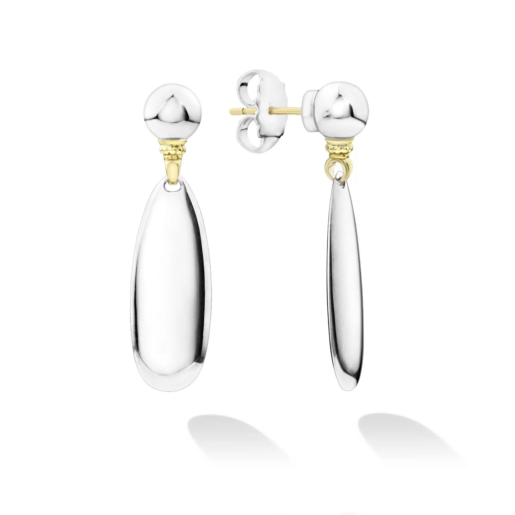 Shop LAGOS Smooth Silver Drop Earrings