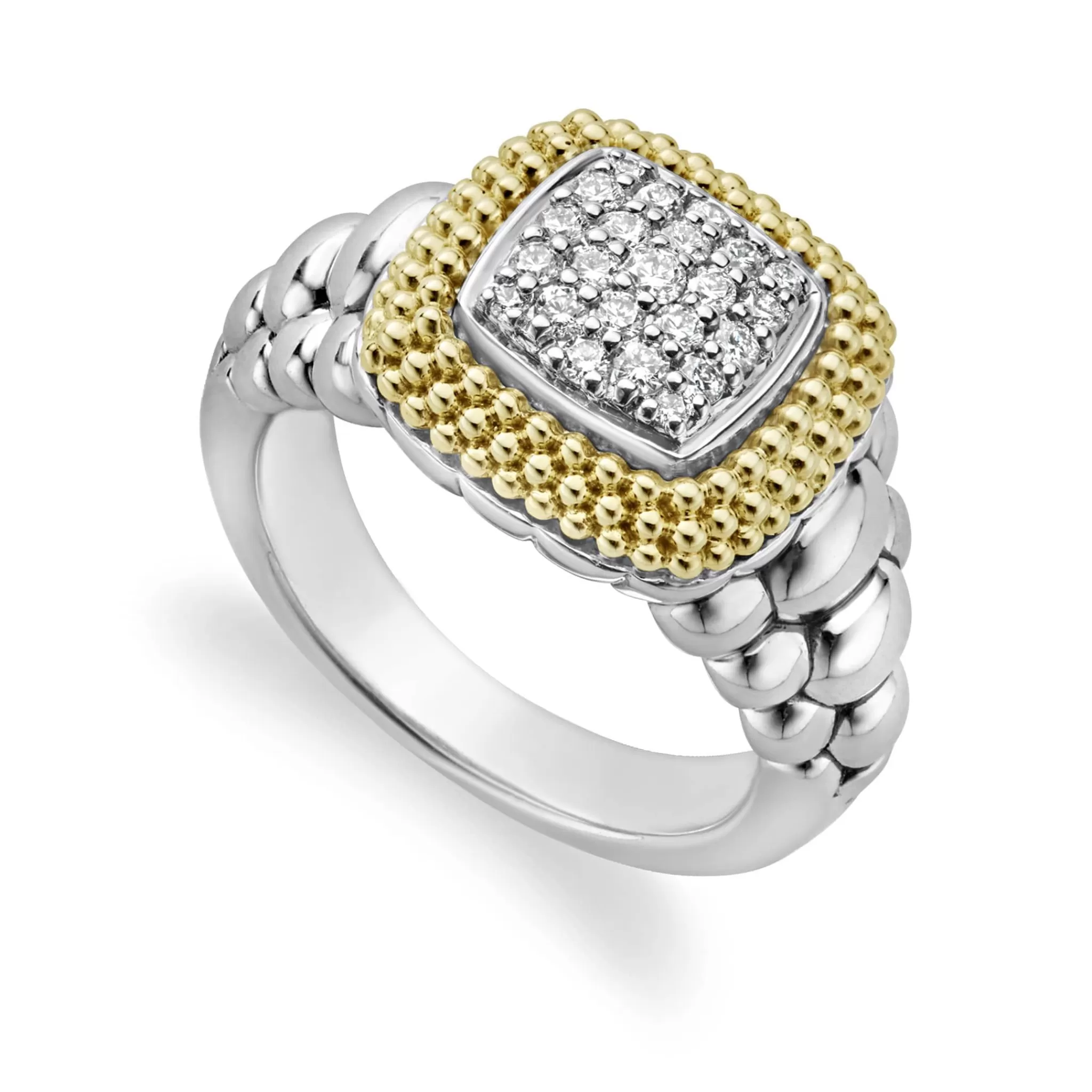 Online LAGOS Square Diamond Statement Ring