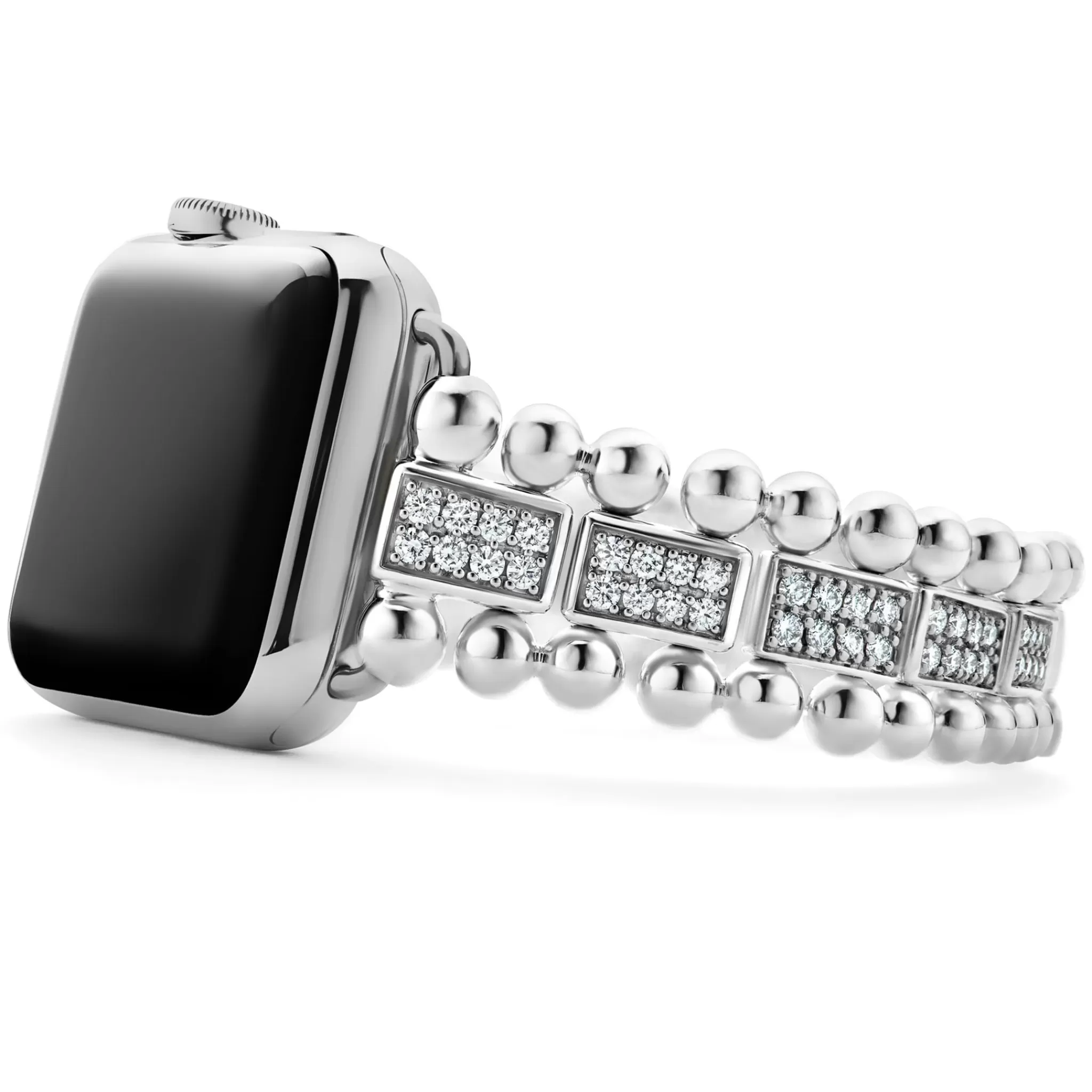 Clearance LAGOS Sterling Silver Full Diamond Watch Bracelet-38-45Mm