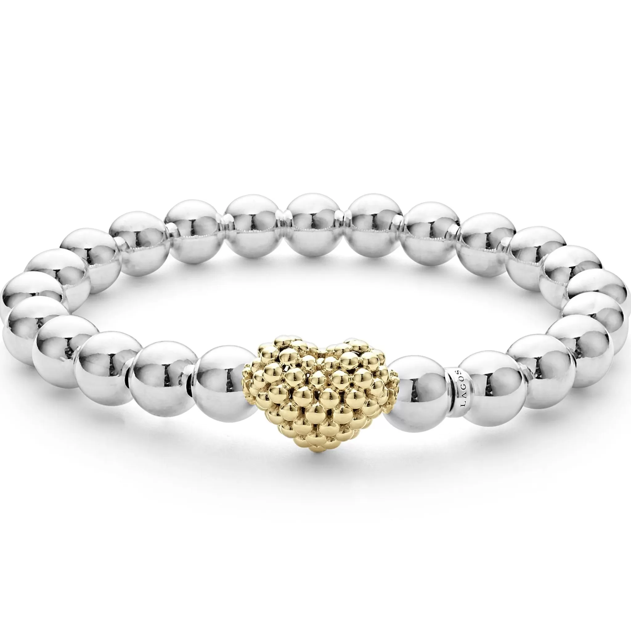 Cheap LAGOS Stretch Gold Heart Bead Bracelet