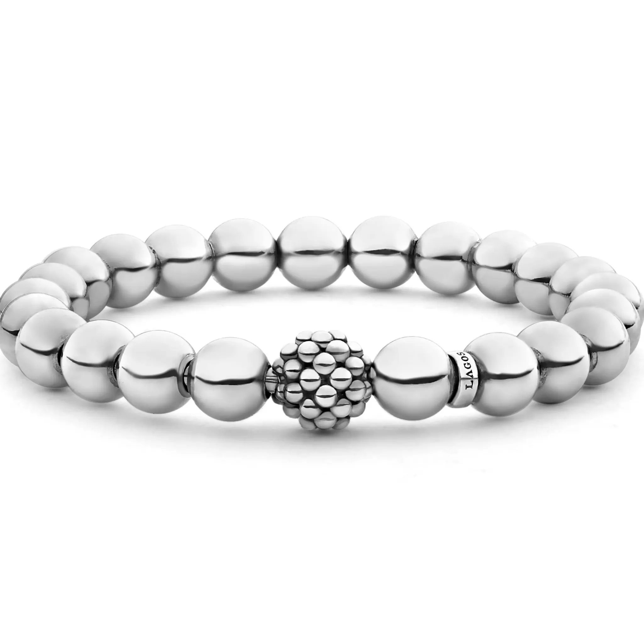 Shop LAGOS Stretch Silver Bead Bracelet