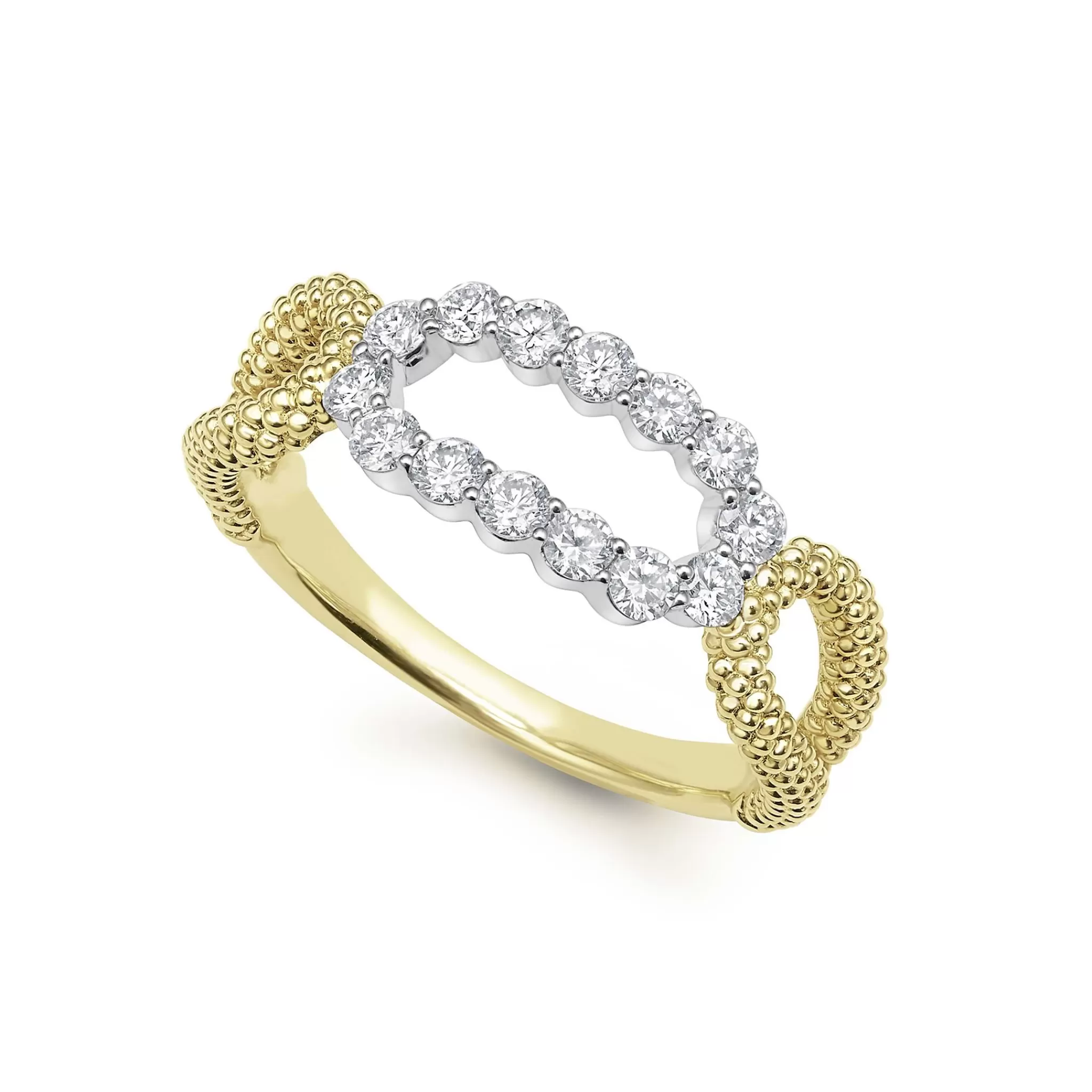 Shop LAGOS Superfine Diamond Oval Ring