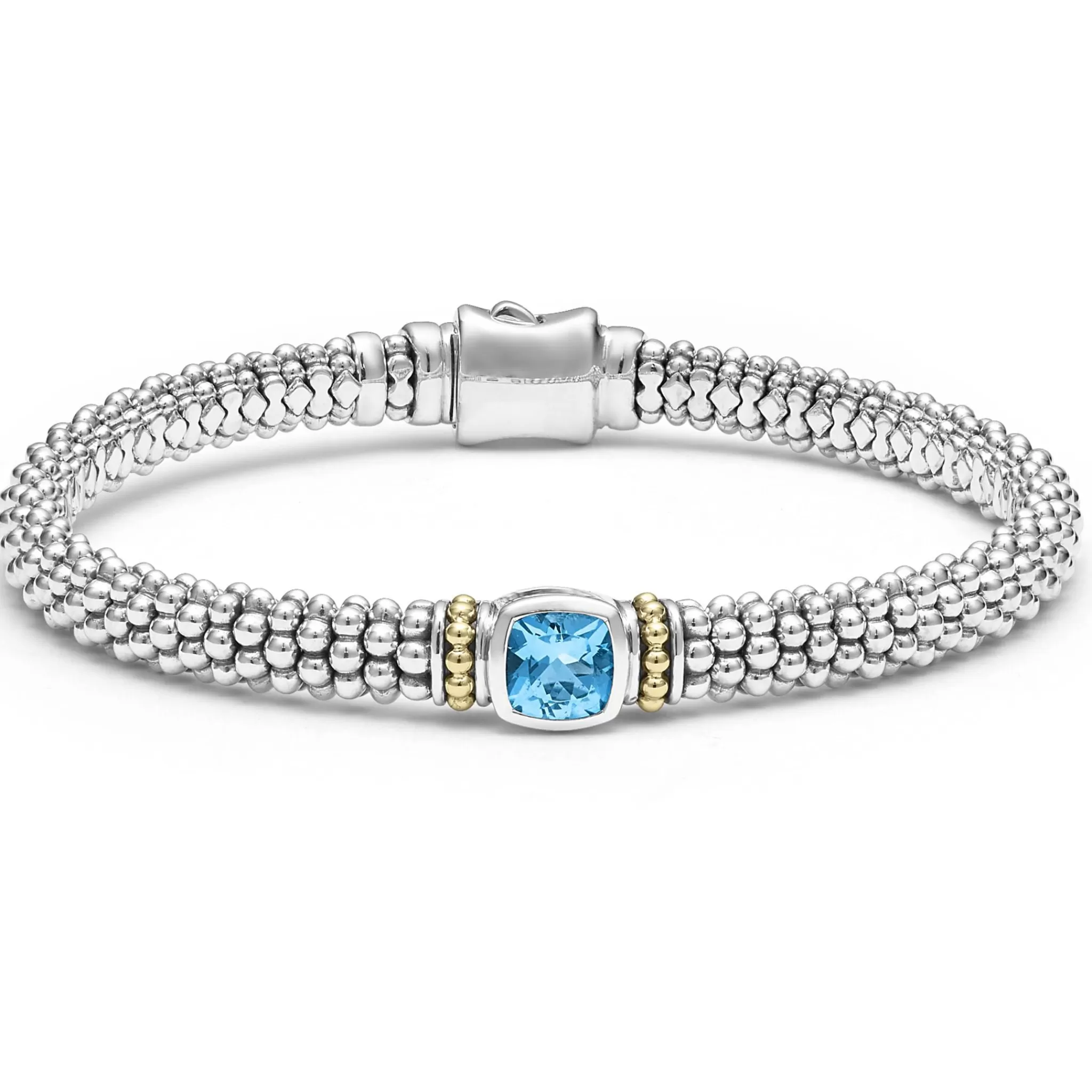 Sale LAGOS Swiss Blue Topaz Caviar Bracelet | 6Mm