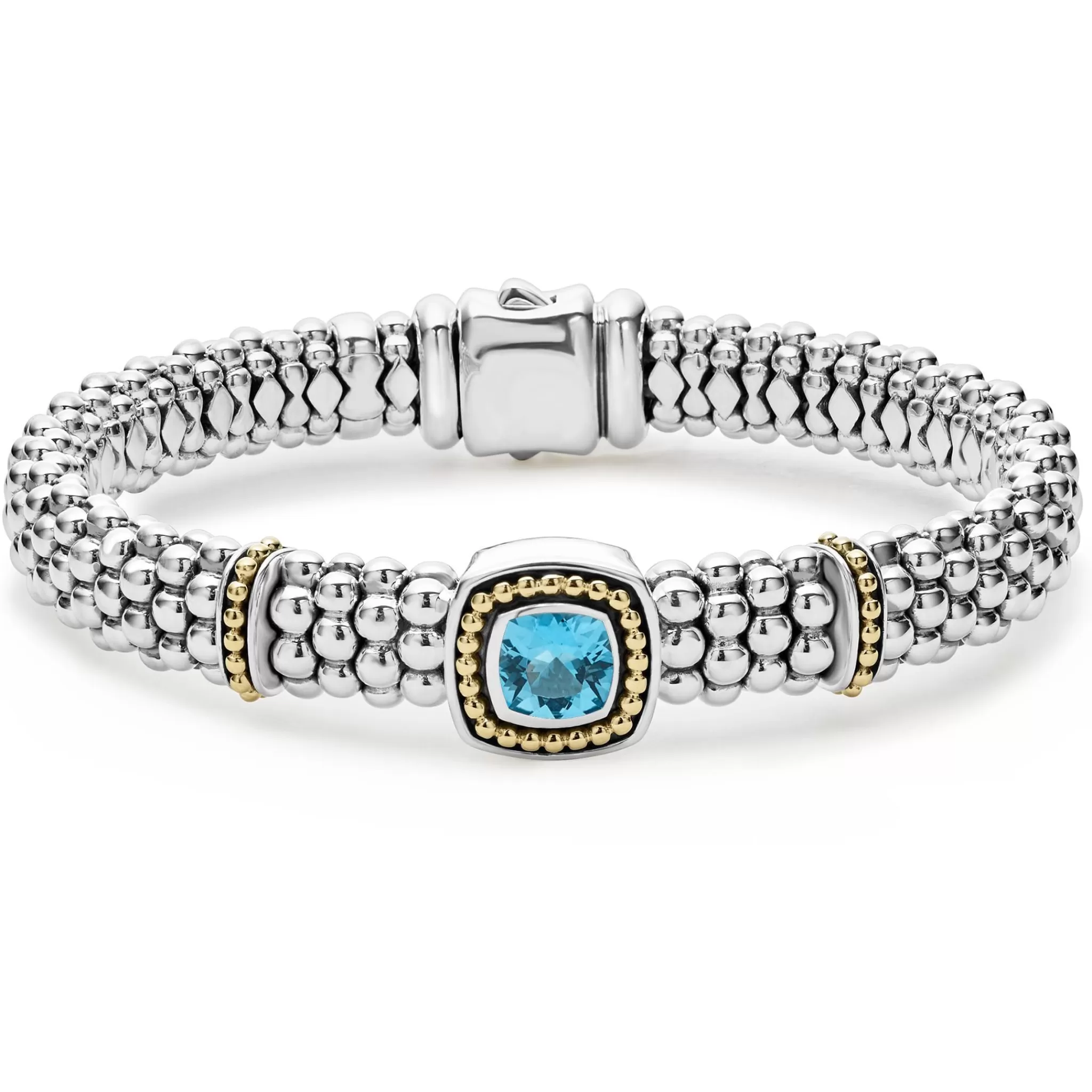 Discount LAGOS Swiss Blue Topaz Caviar Bracelet | 9Mm