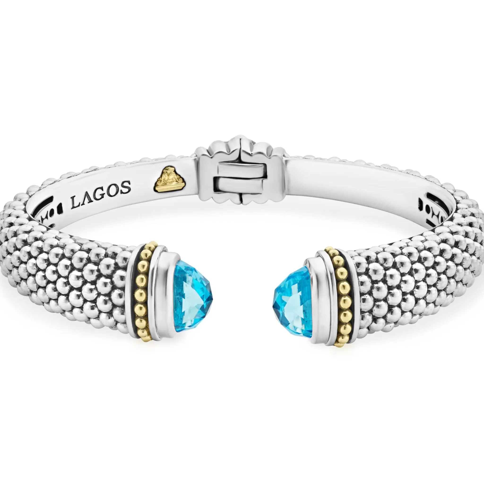 Cheap LAGOS Swiss Blue Topaz Cuff Bracelet | 12Mm