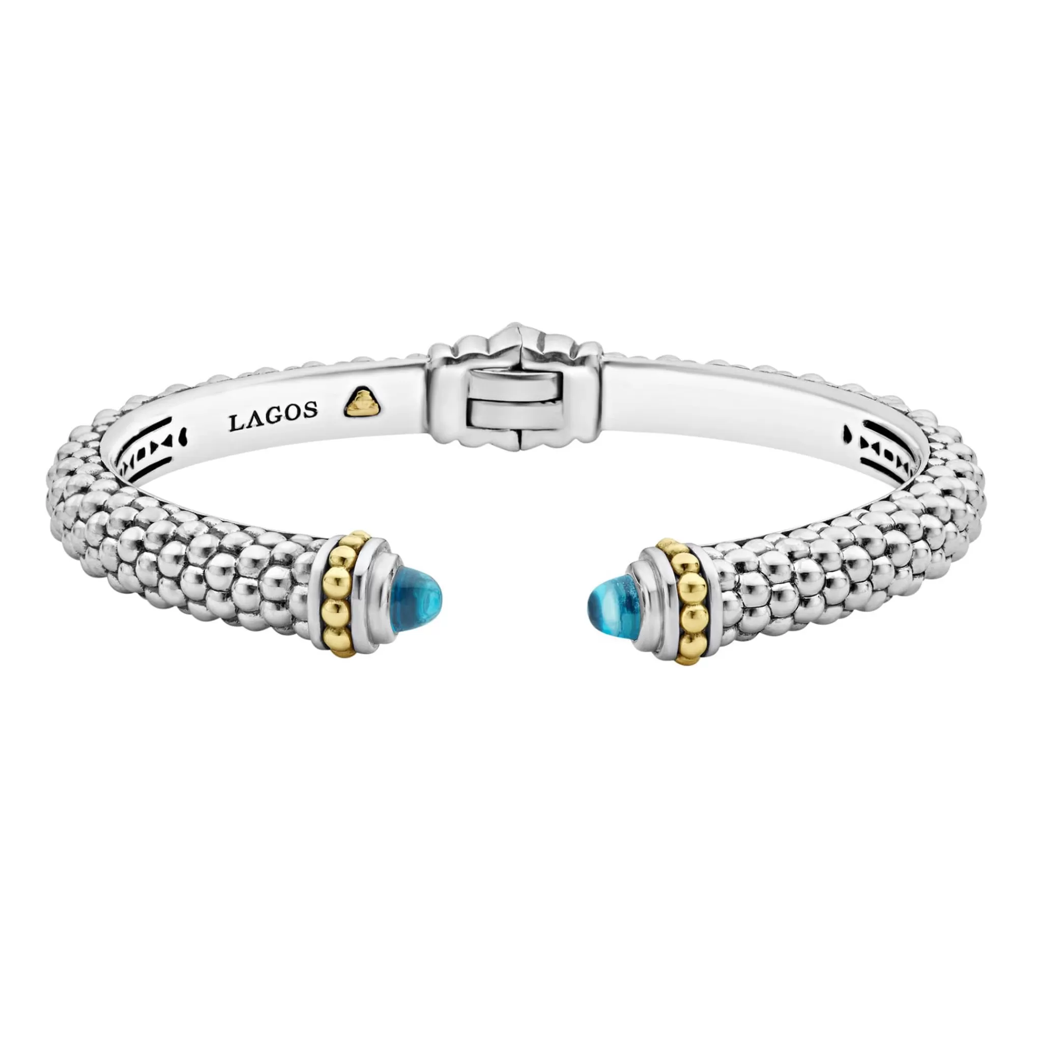 Cheap LAGOS Swiss Blue Topaz Cuff Bracelet | 8Mm