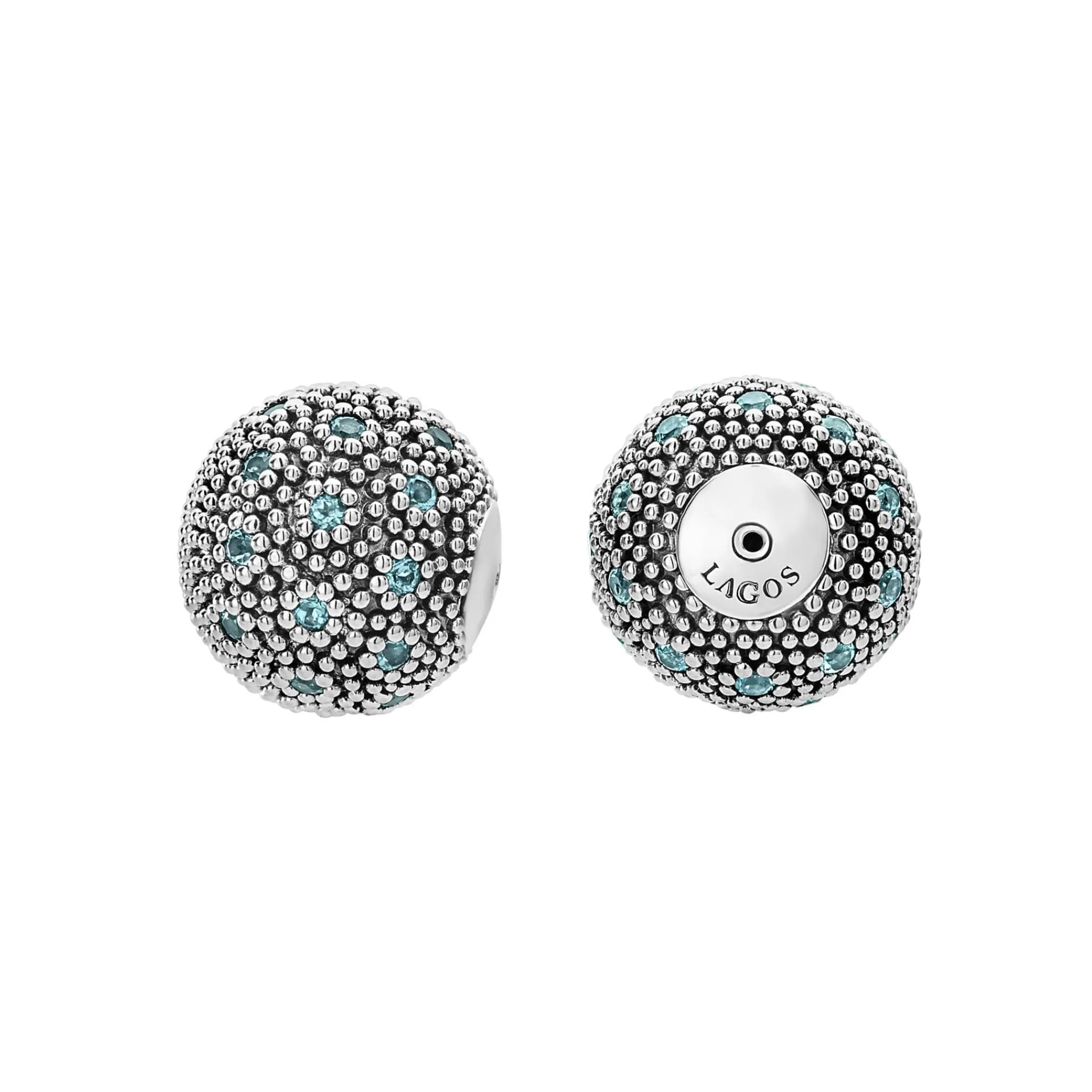 Fashion LAGOS Swiss Blue Topaz Earring Backs